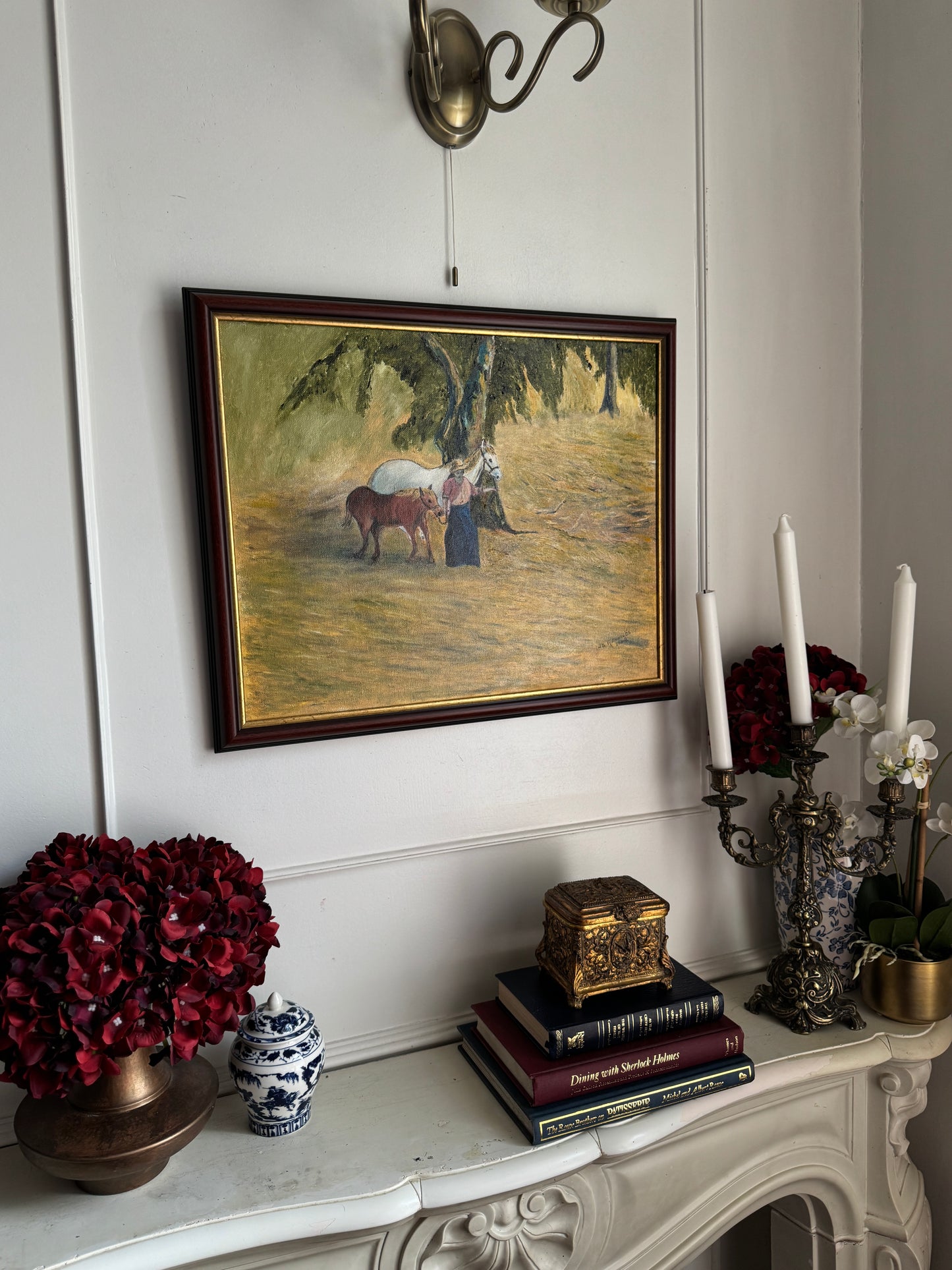 Whispers Across the Meadow - Original Oil Painting by N.G. Reynolds