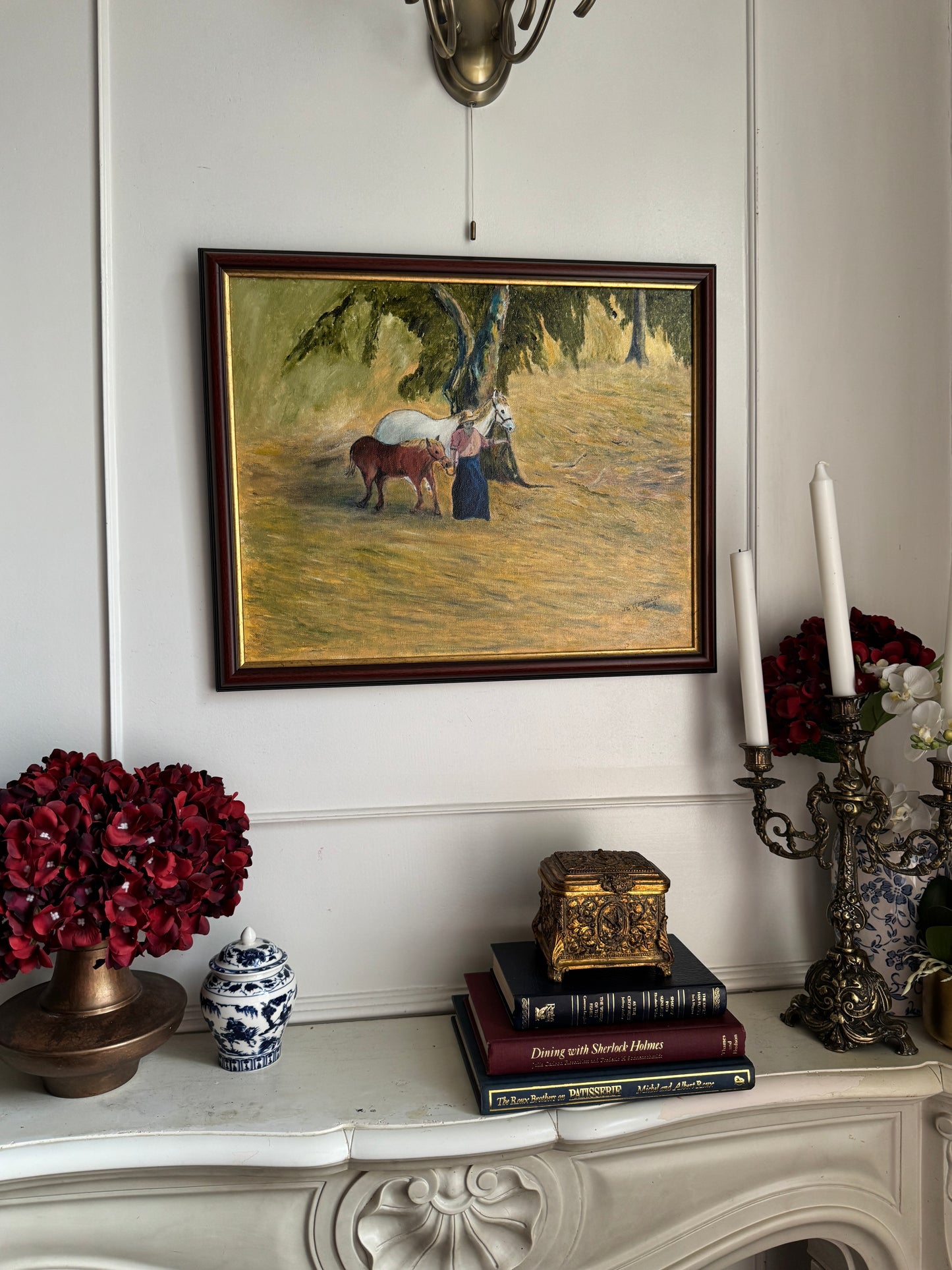 Whispers Across the Meadow - Original Oil Painting by N.G. Reynolds