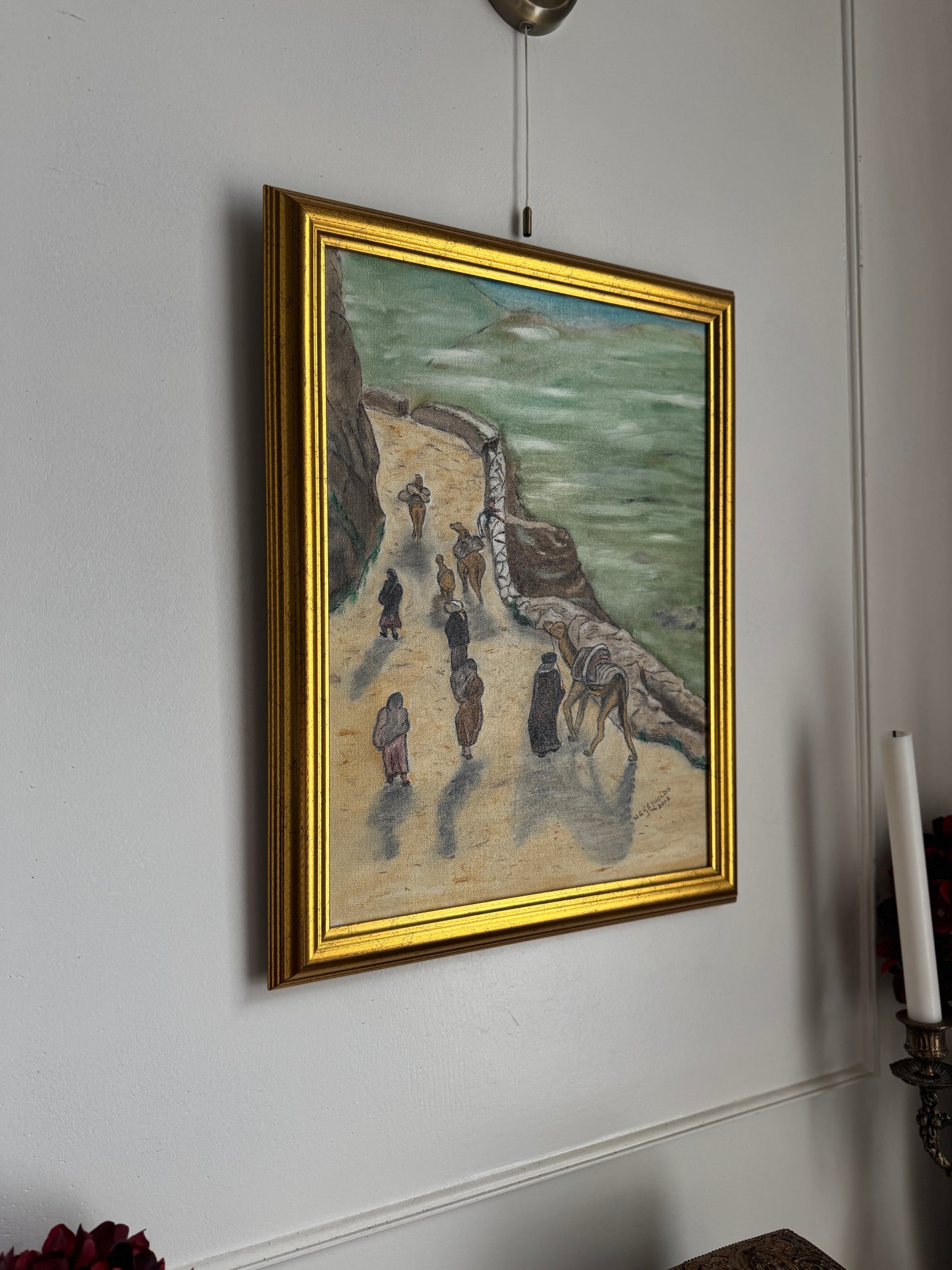 Caravan of Dust and Dreams - Original Oil Painting by N.G. Reynolds