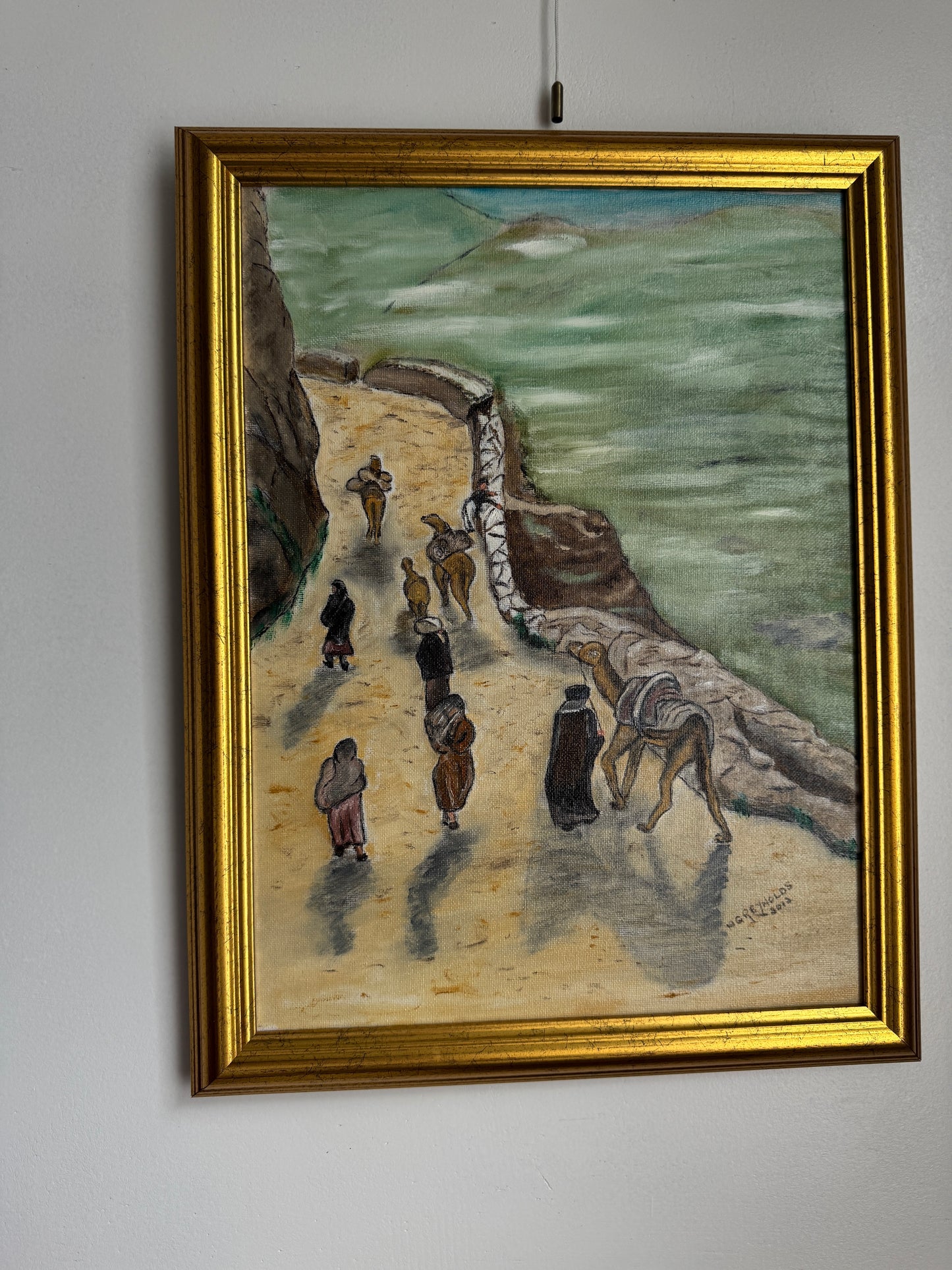 Caravan of Dust and Dreams - Original Oil Painting by N.G. Reynolds