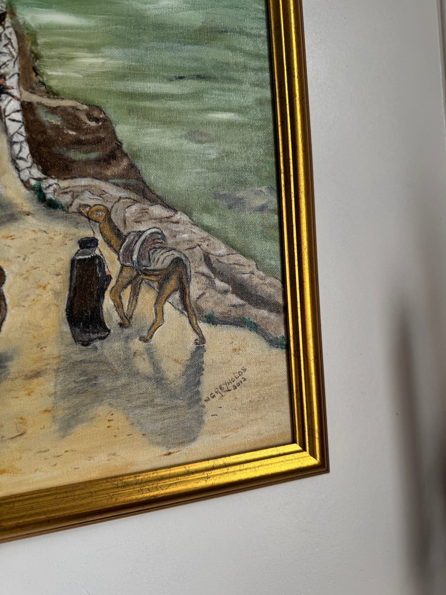 Caravan of Dust and Dreams - Original Oil Painting by N.G. Reynolds