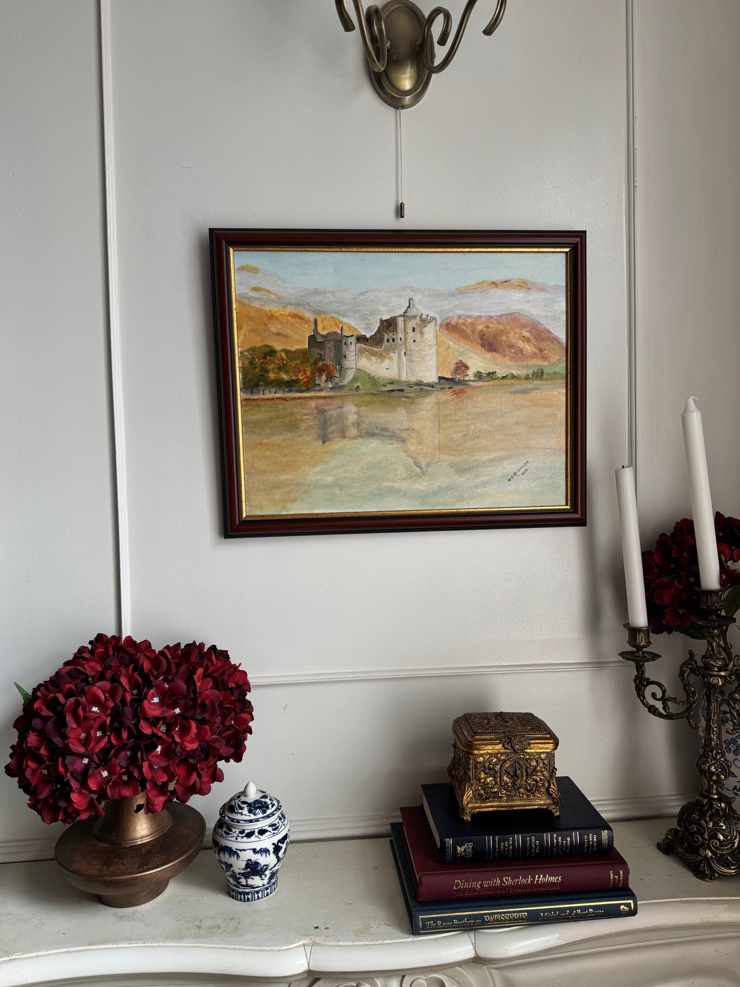 Serenade of Stone and Sea - Original Oil Painting by N.G. Reynolds