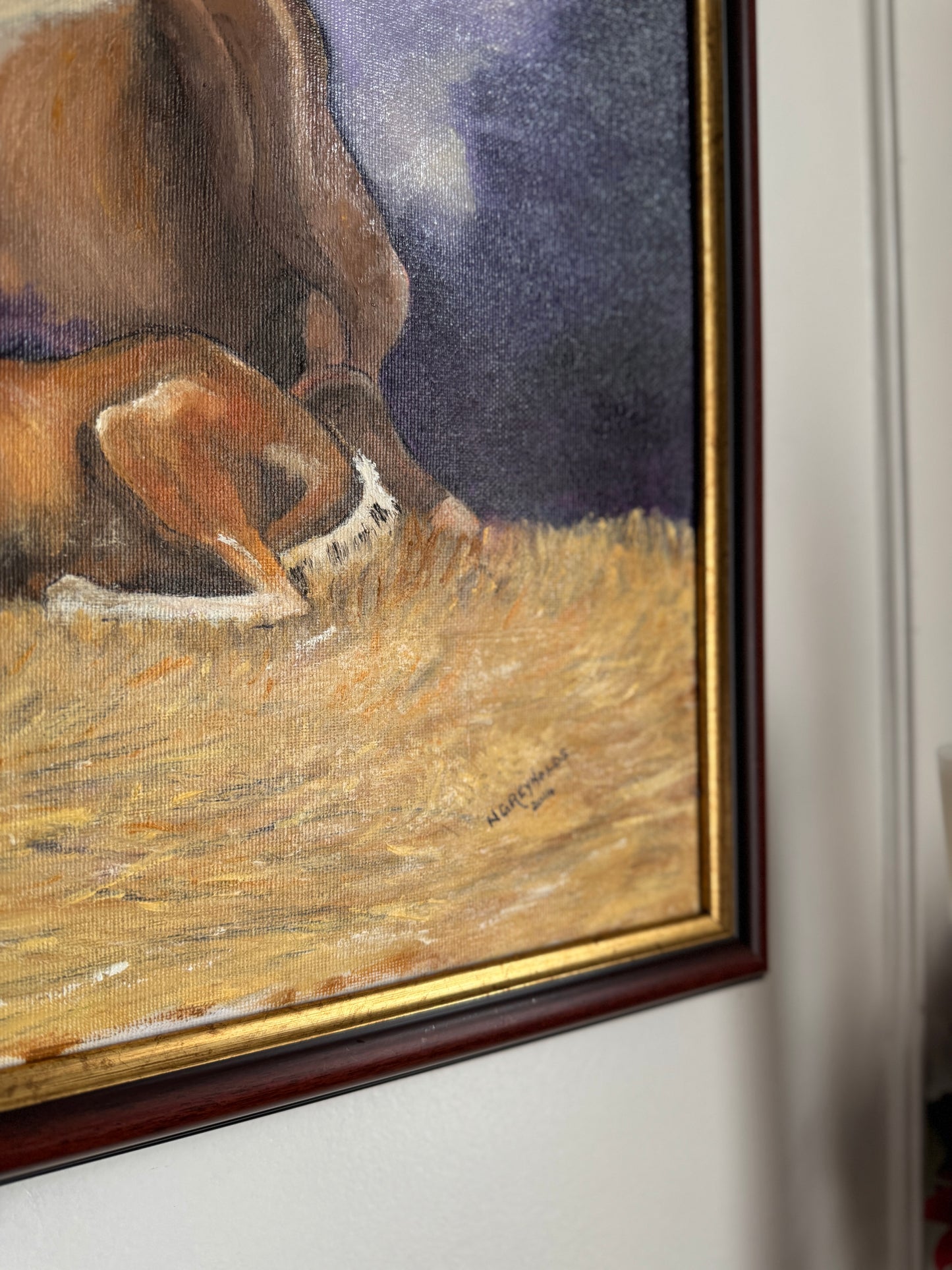 In Her Shadow- Original Oil Painting by N.G. Reynolds