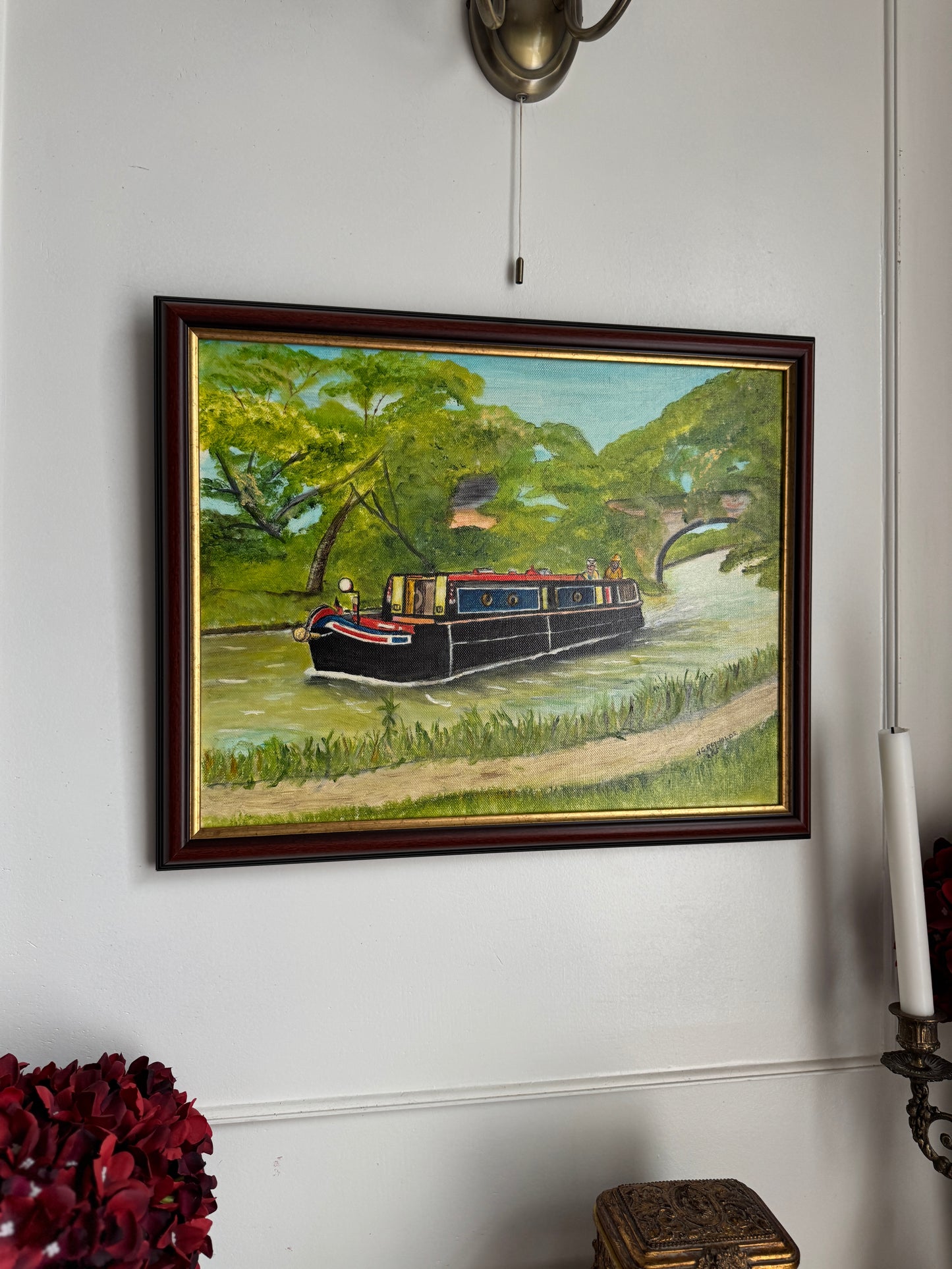 Moments on a Colourful Tide - Original Oil Painting by N.G. Reynolds