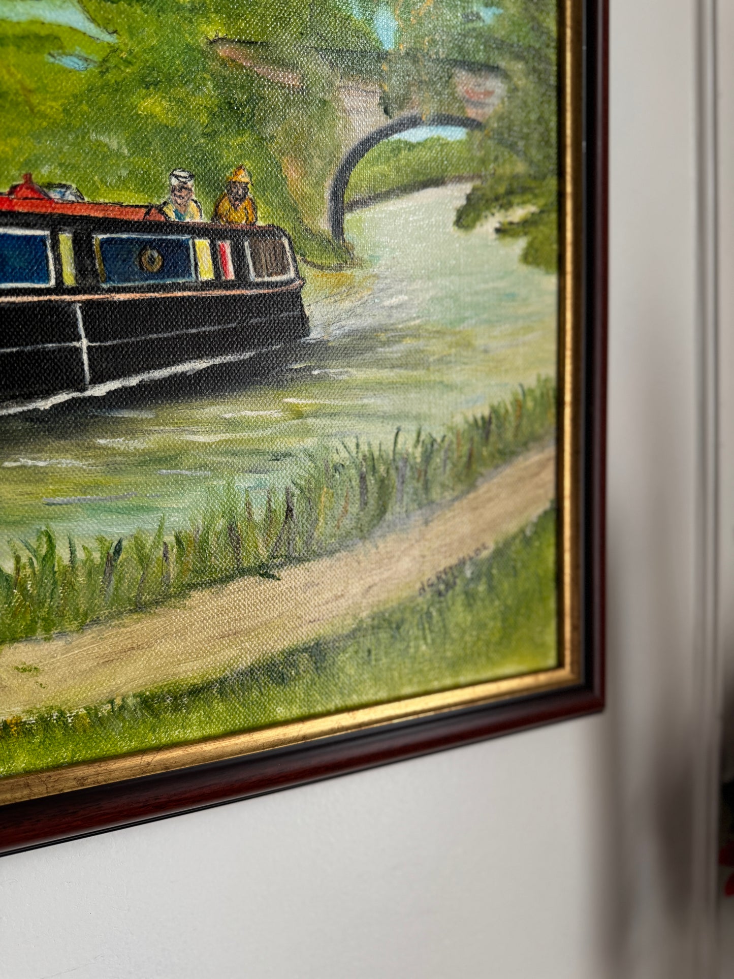 Moments on a Colourful Tide - Original Oil Painting by N.G. Reynolds