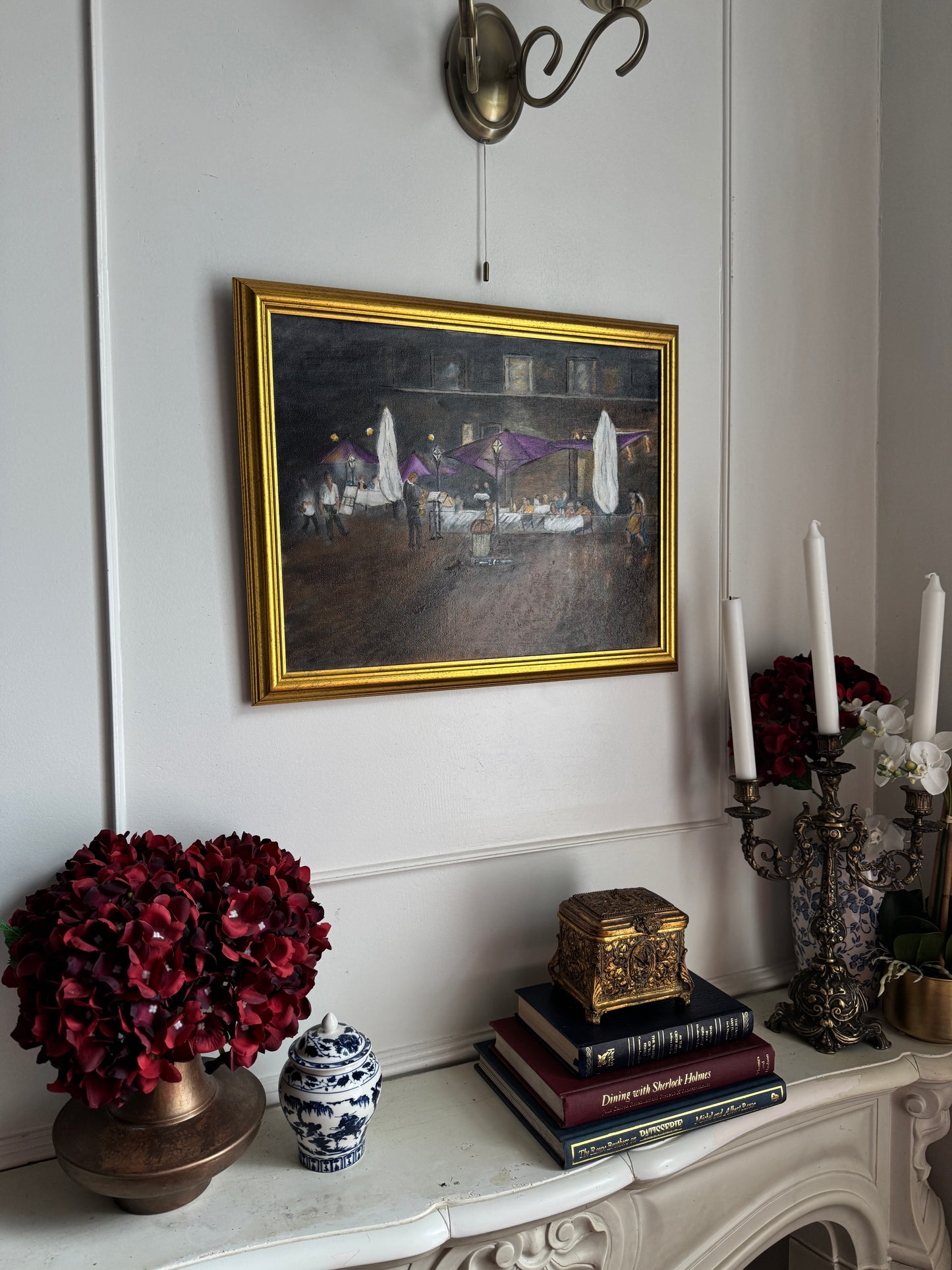 After Sunset Stories- Original Oil Painting by N.G. Reynolds