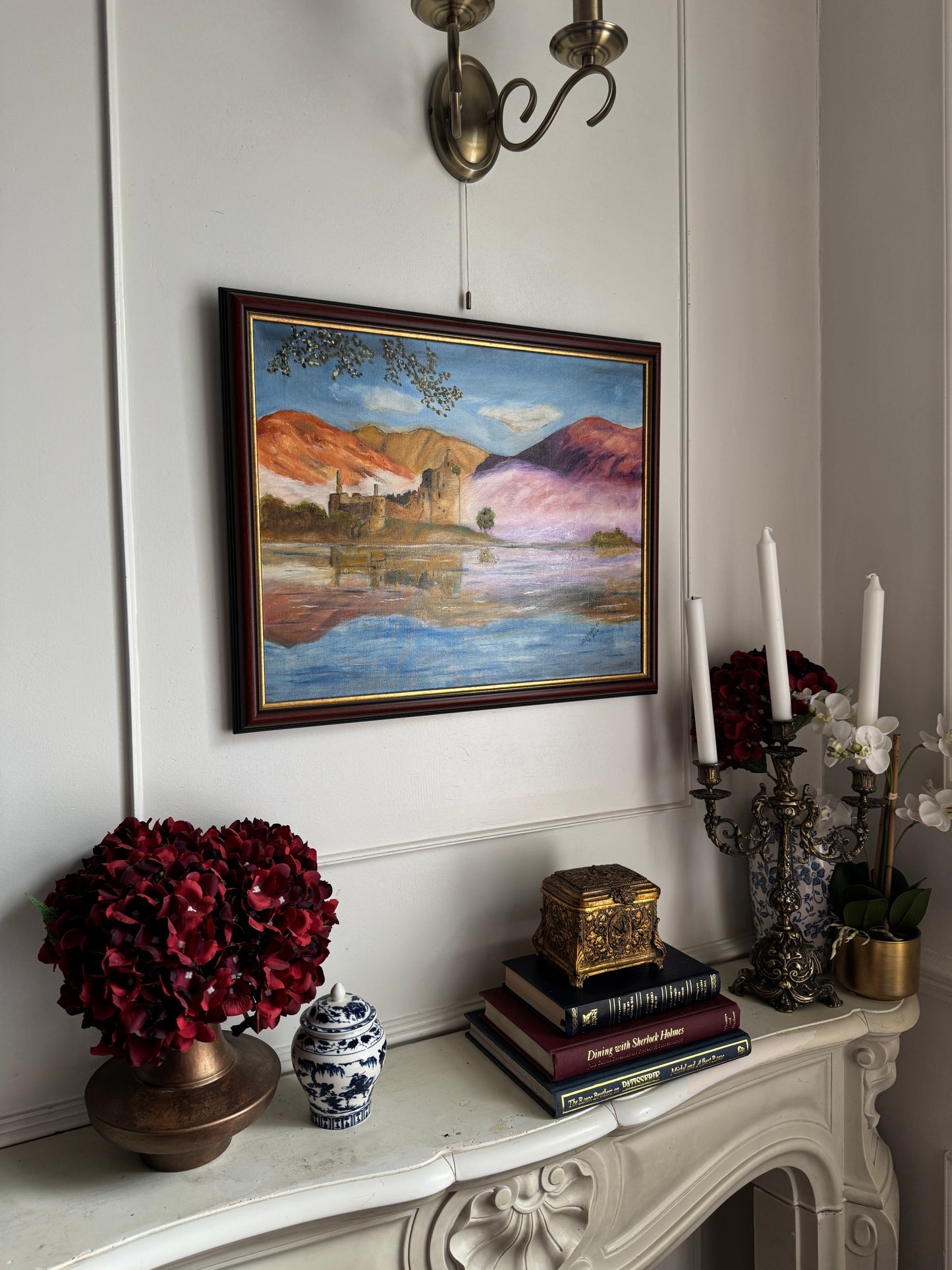 Castle of Fire and Foam - Original Oil Painting by N.G. Reynolds