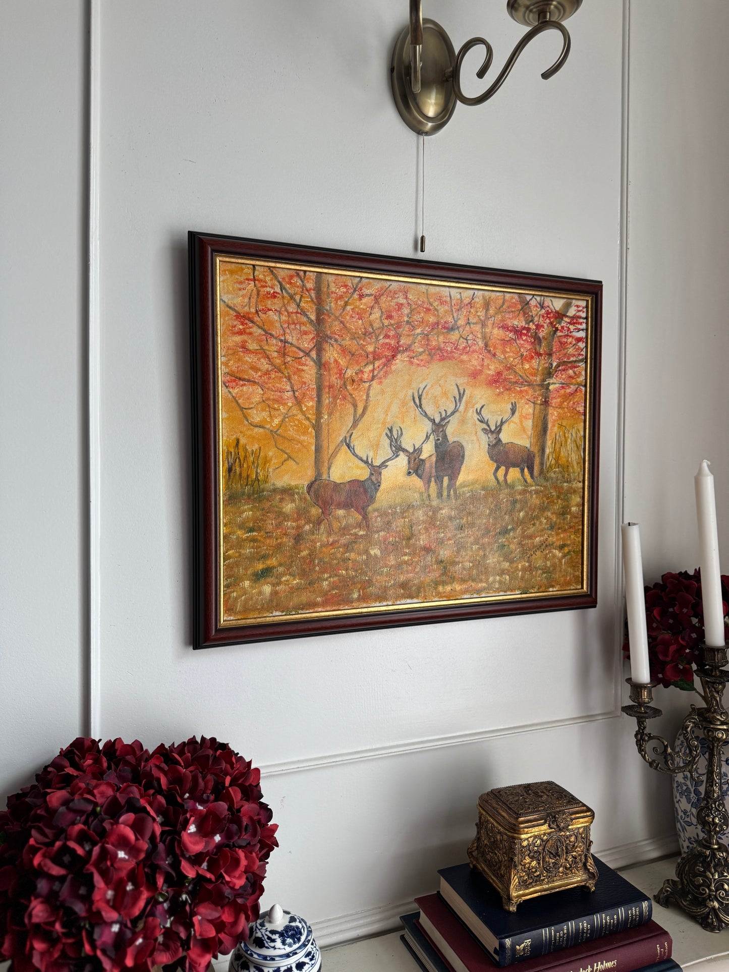 The Gentle Watchers of Fall - Original Oil Painting by N.G. Reynolds