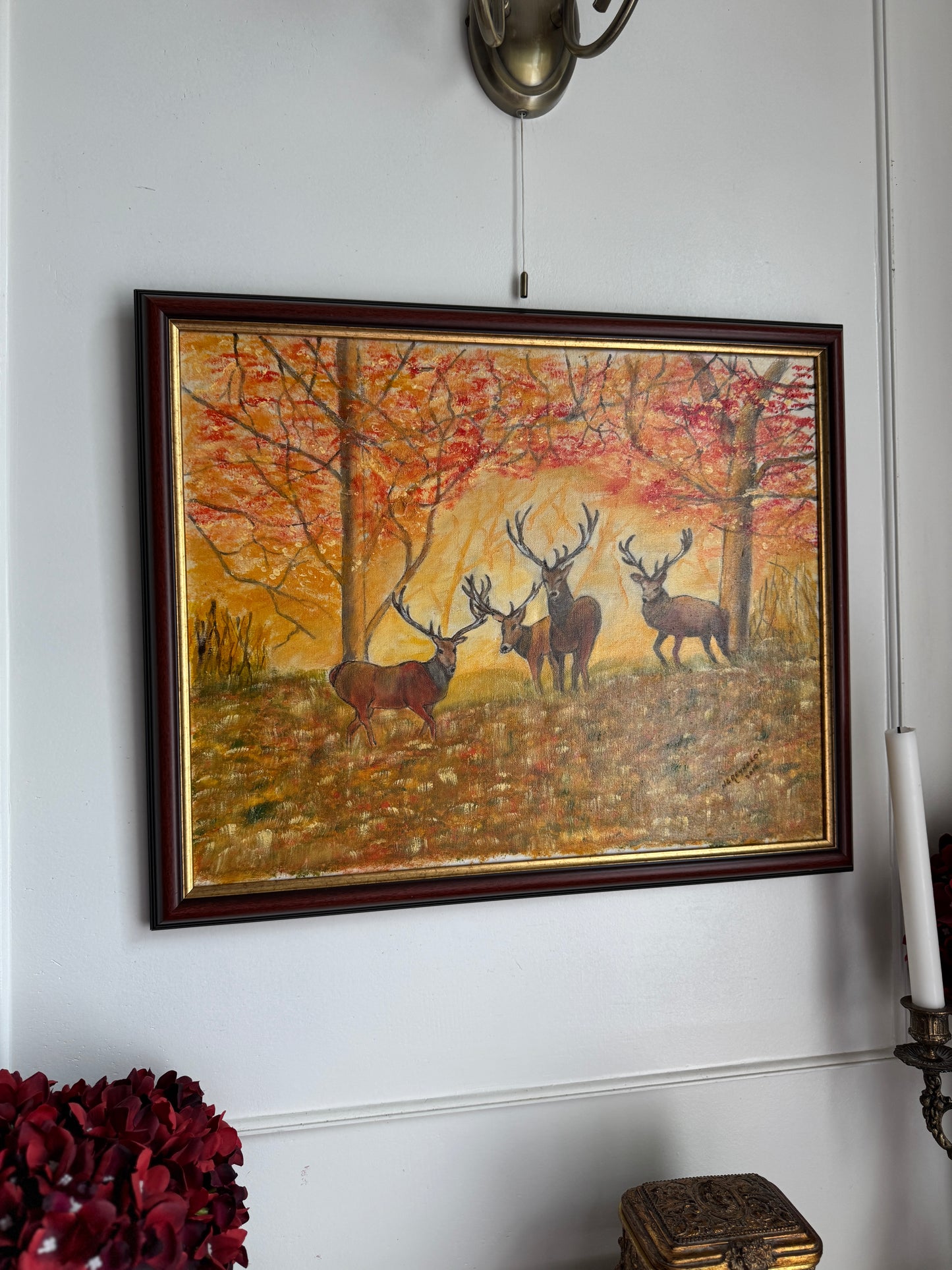 The Gentle Watchers of Fall - Original Oil Painting by N.G. Reynolds