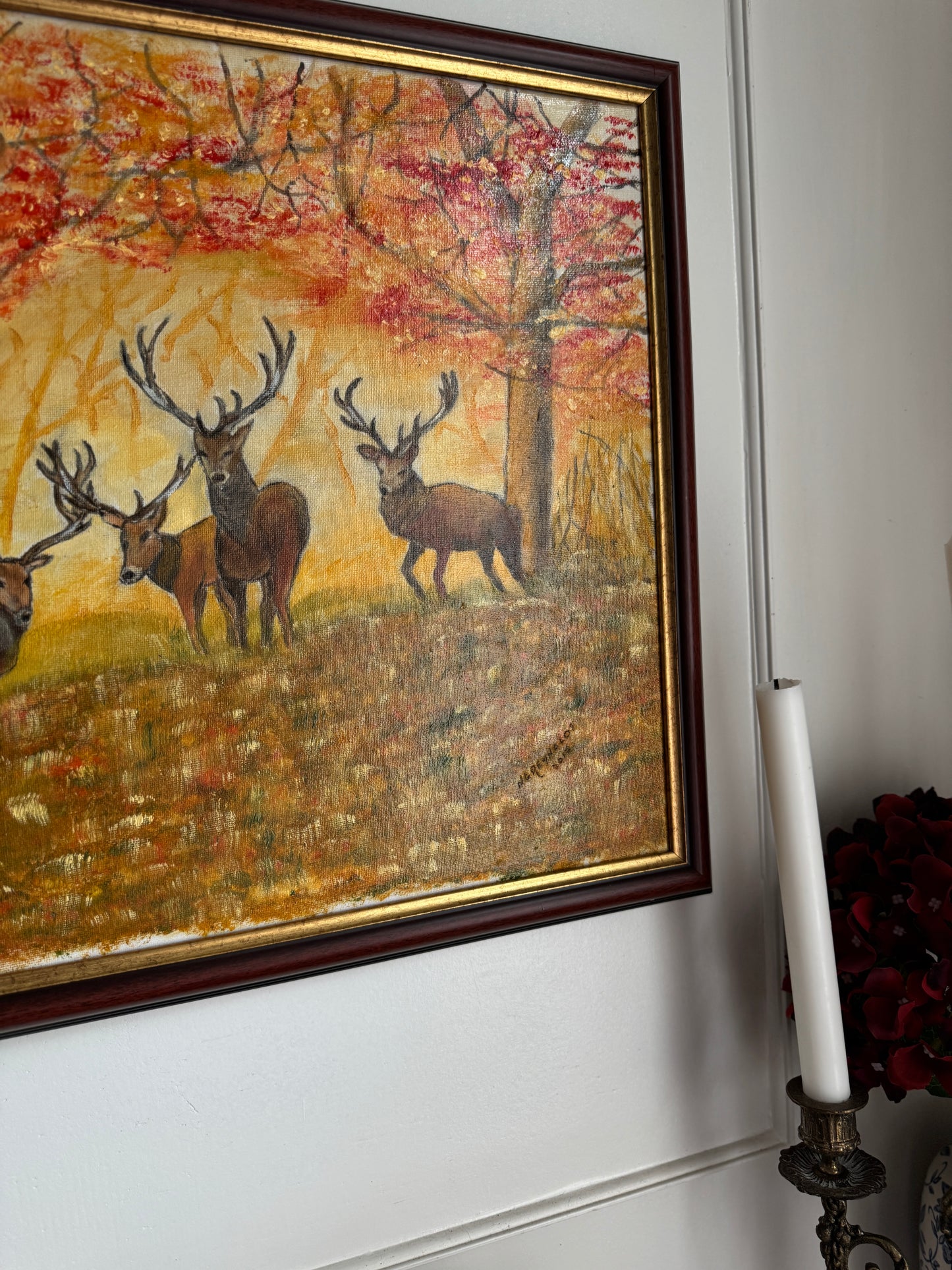 The Gentle Watchers of Fall - Original Oil Painting by N.G. Reynolds