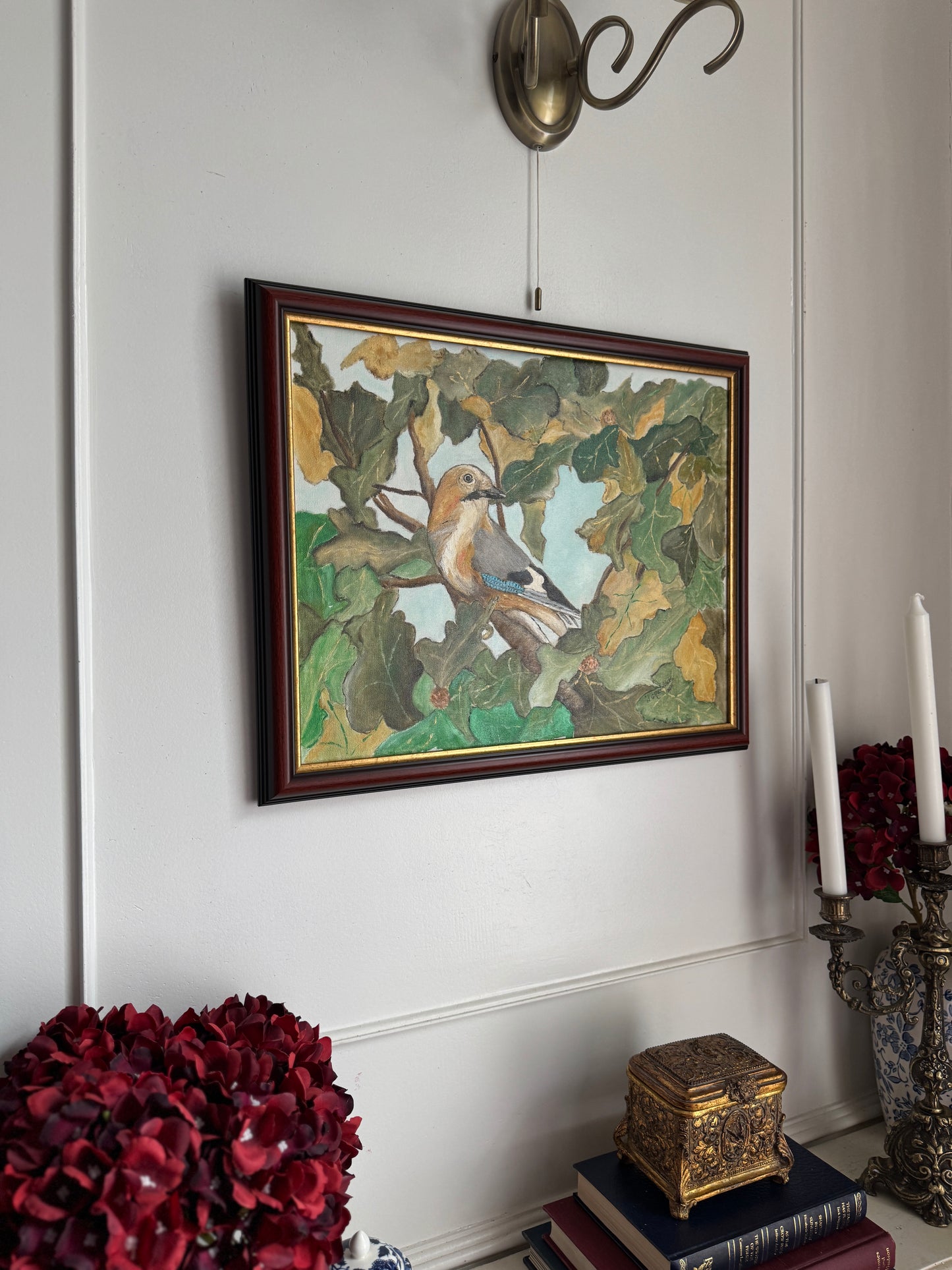 Song Among the Leaves - Original Oil Painting by N.G. Reynolds