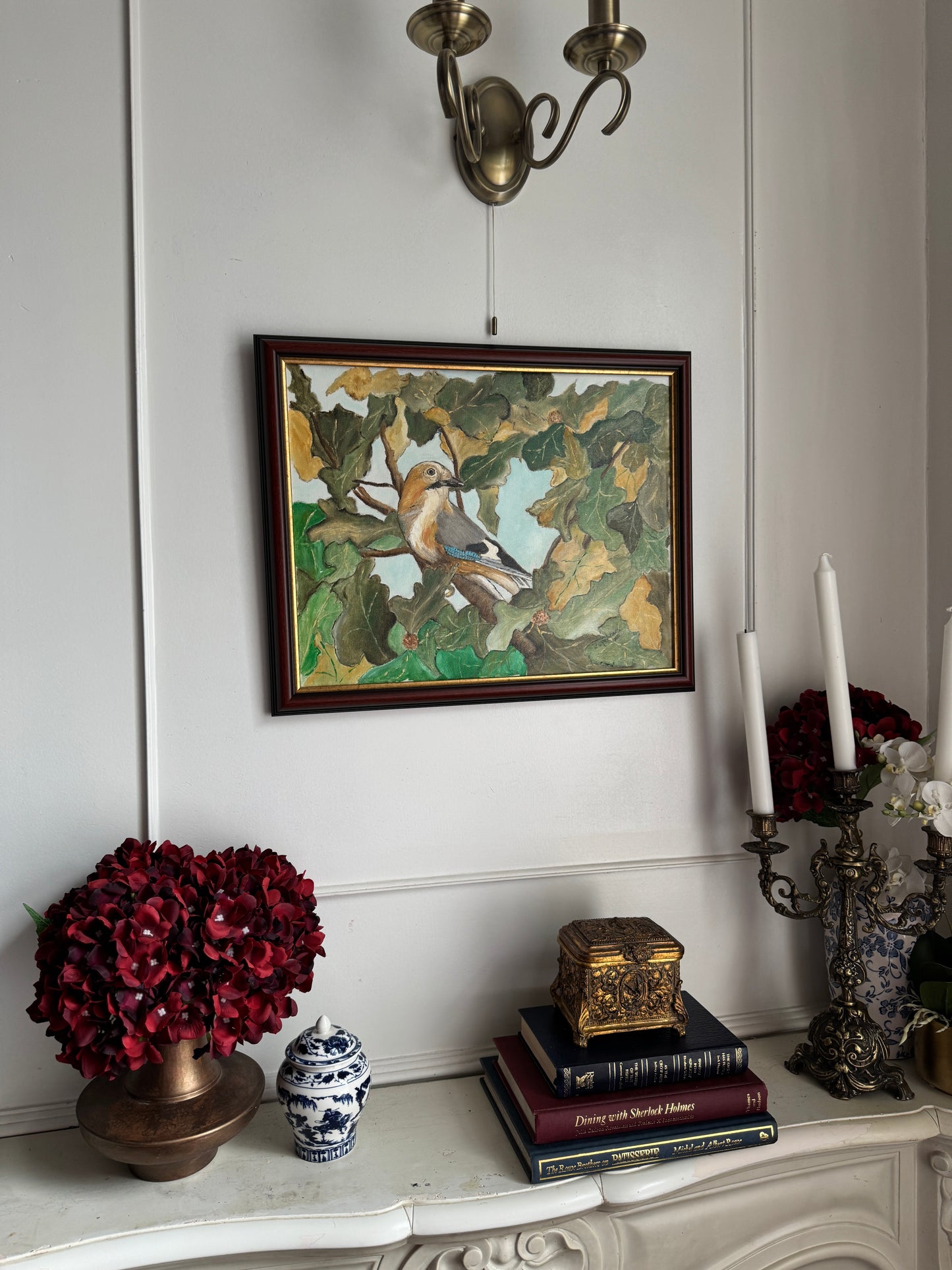 Song Among the Leaves - Original Oil Painting by N.G. Reynolds