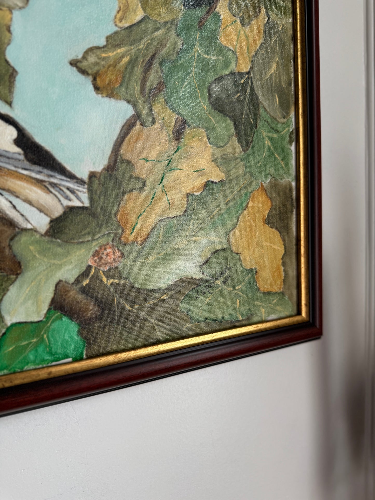 Song Among the Leaves - Original Oil Painting by N.G. Reynolds