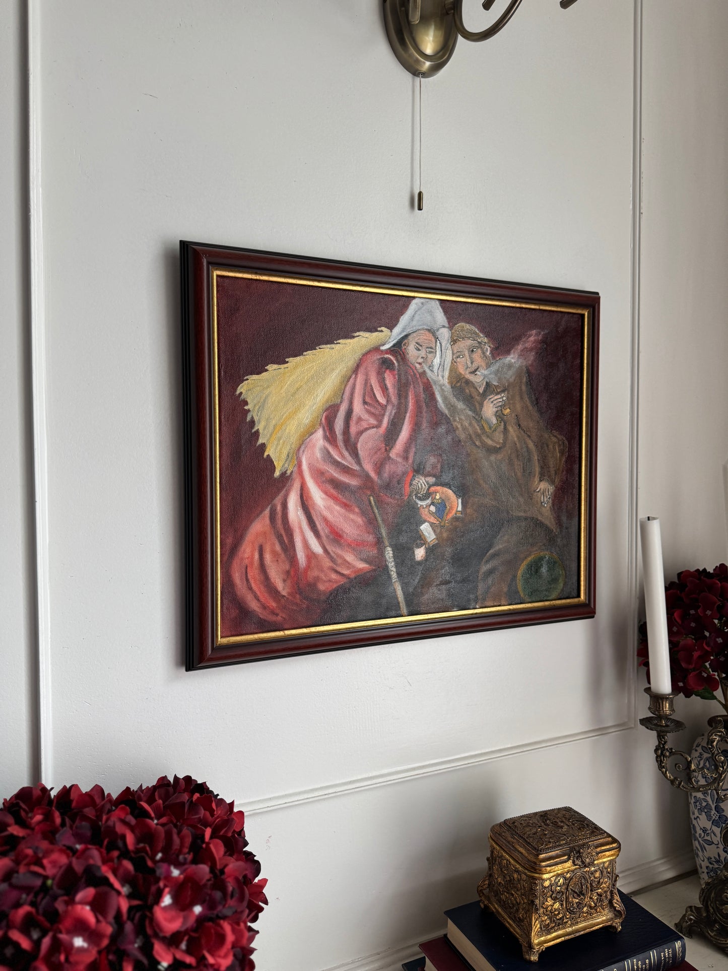 Pipes of the Past - Original Oil Painting by N.G. Reynolds