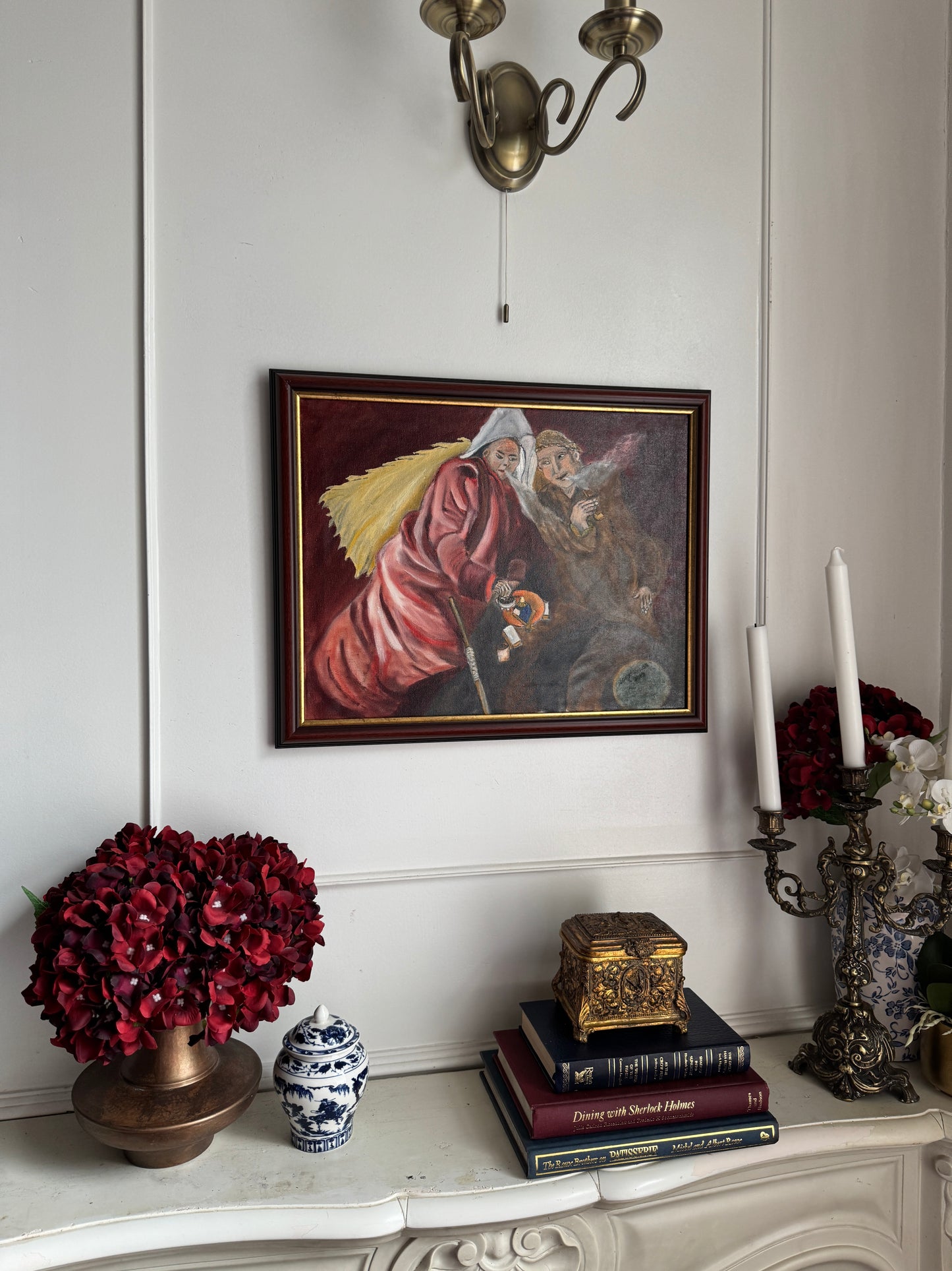 Pipes of the Past - Original Oil Painting by N.G. Reynolds