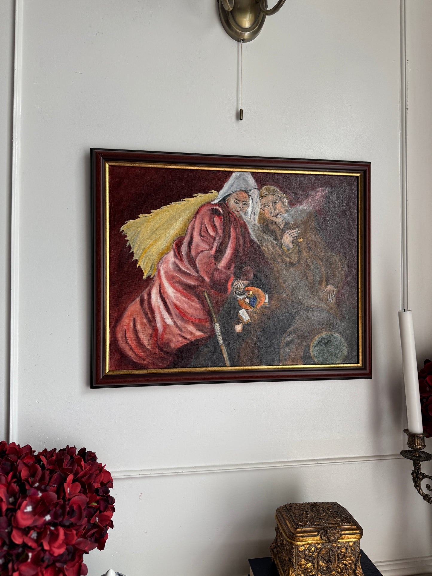 Pipes of the Past - Original Oil Painting by N.G. Reynolds
