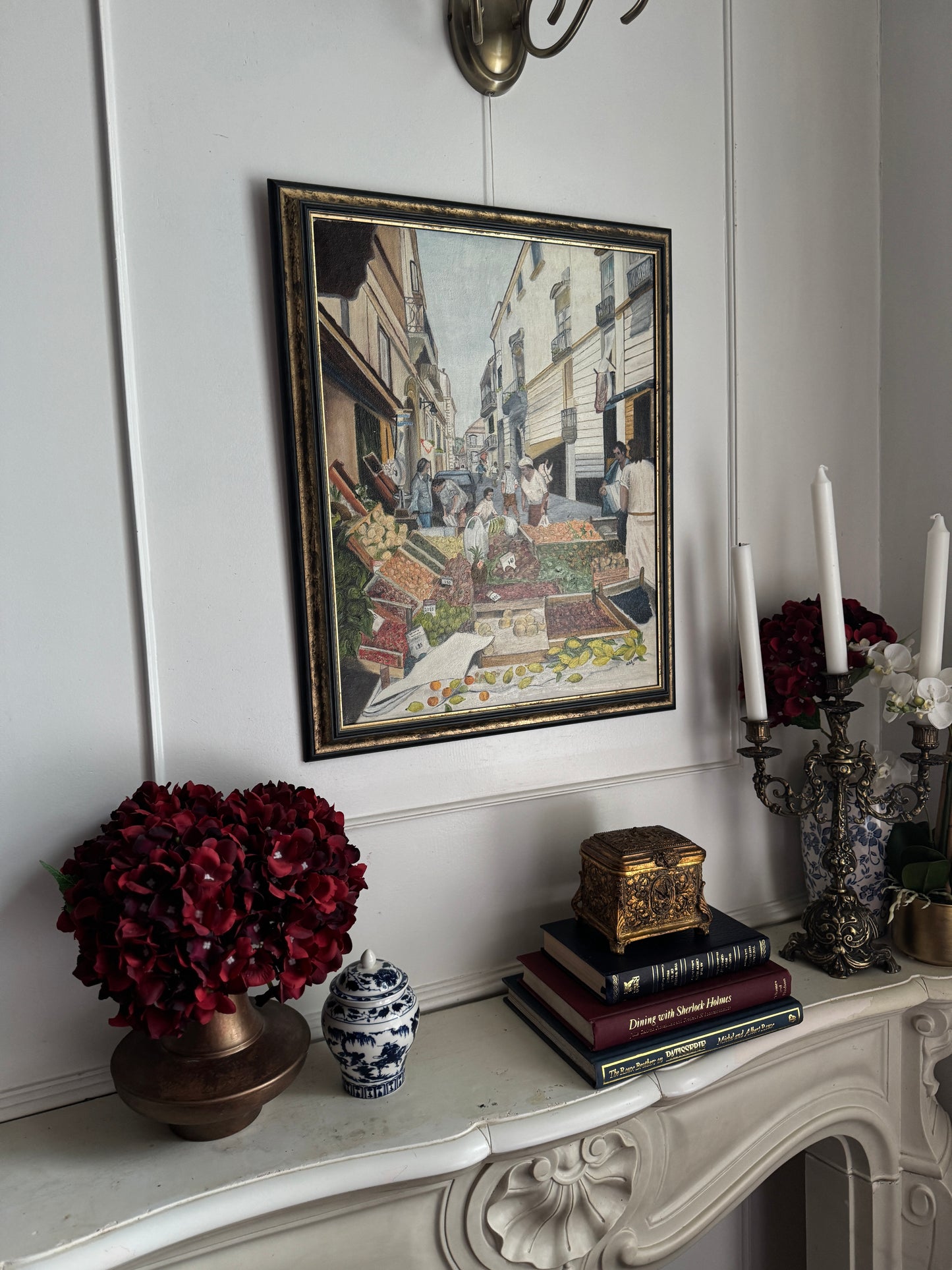 Sorrento’s Morning Hustle - Original Oil Painting by N.G. Reynolds
