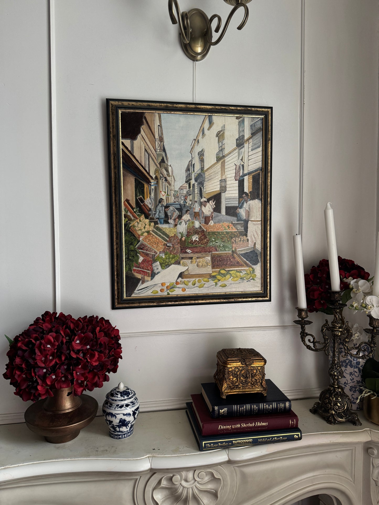 Sorrento’s Morning Hustle - Original Oil Painting by N.G. Reynolds