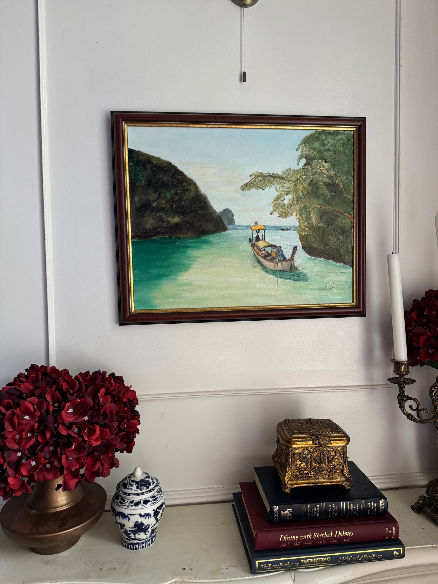 Phuket Bay Shores - Original Oil Painting by N.G. Reynolds