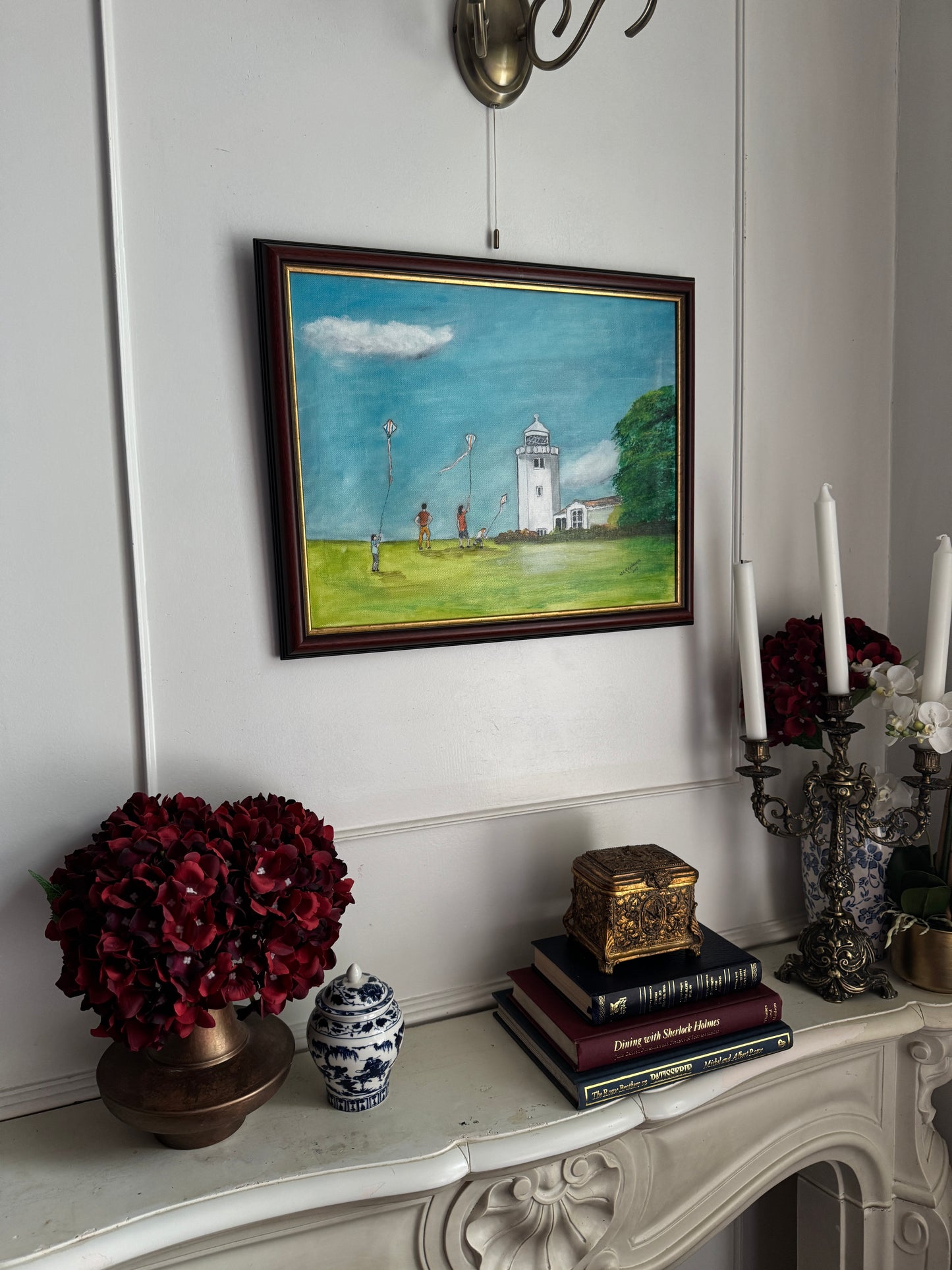 Laughter on the Hill - Original Oil Painting by N.G. Reynolds
