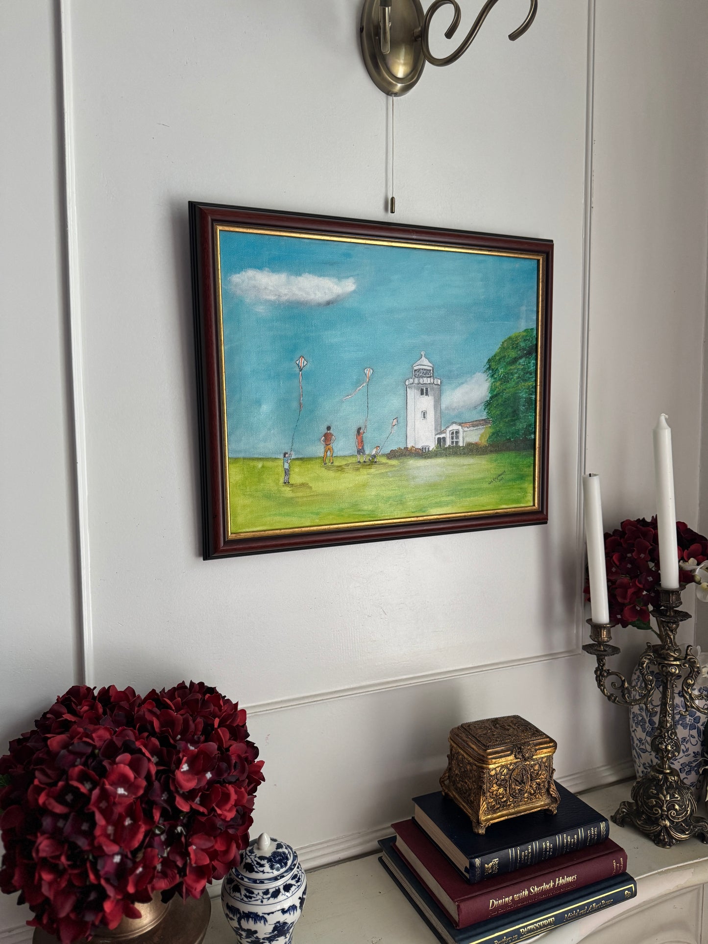 Laughter on the Hill - Original Oil Painting by N.G. Reynolds