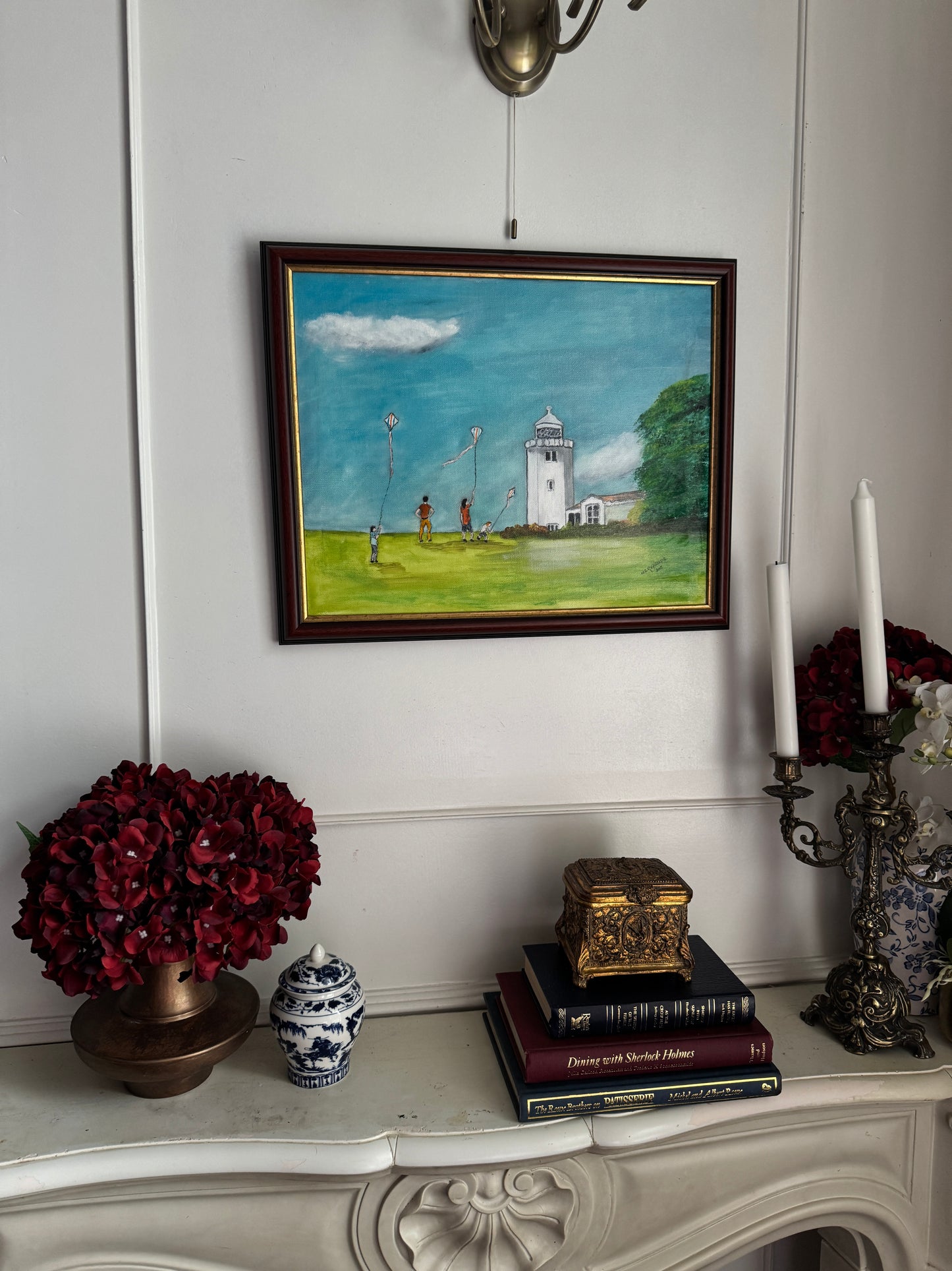 Laughter on the Hill - Original Oil Painting by N.G. Reynolds
