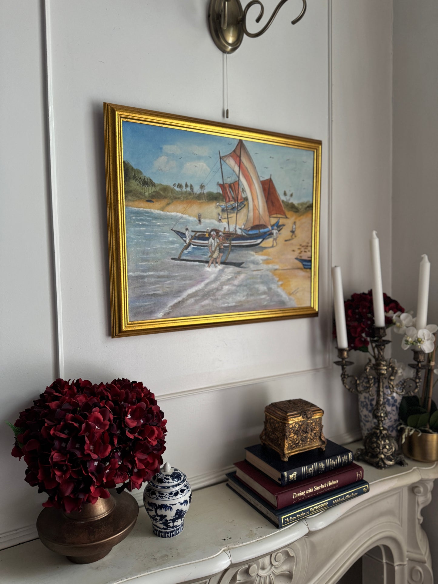 Setting Sails - Original Oil Painting by N.G. Reynolds