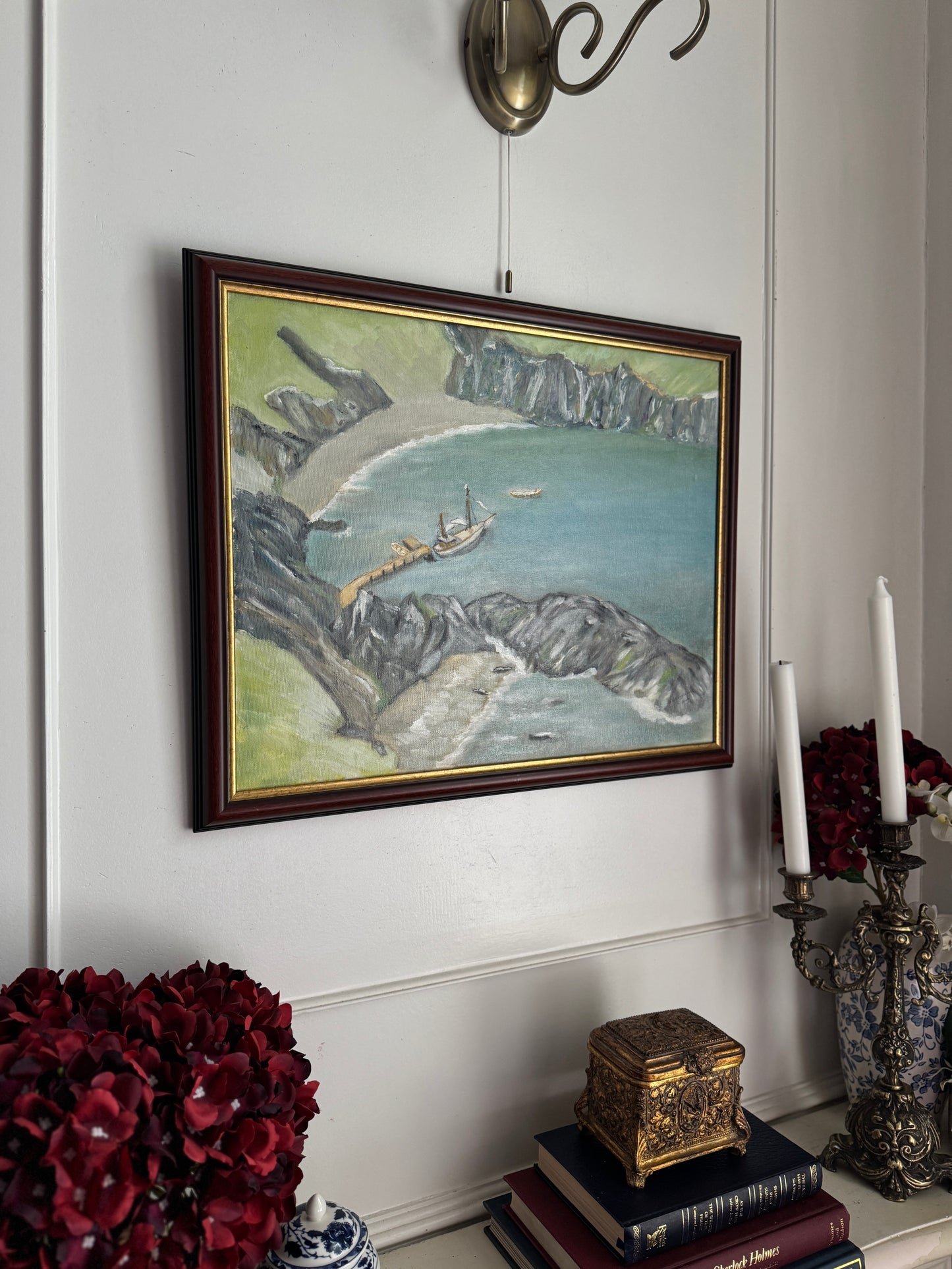 Tides of Azure Stone - Original Oil Painting by N.G. Reynolds