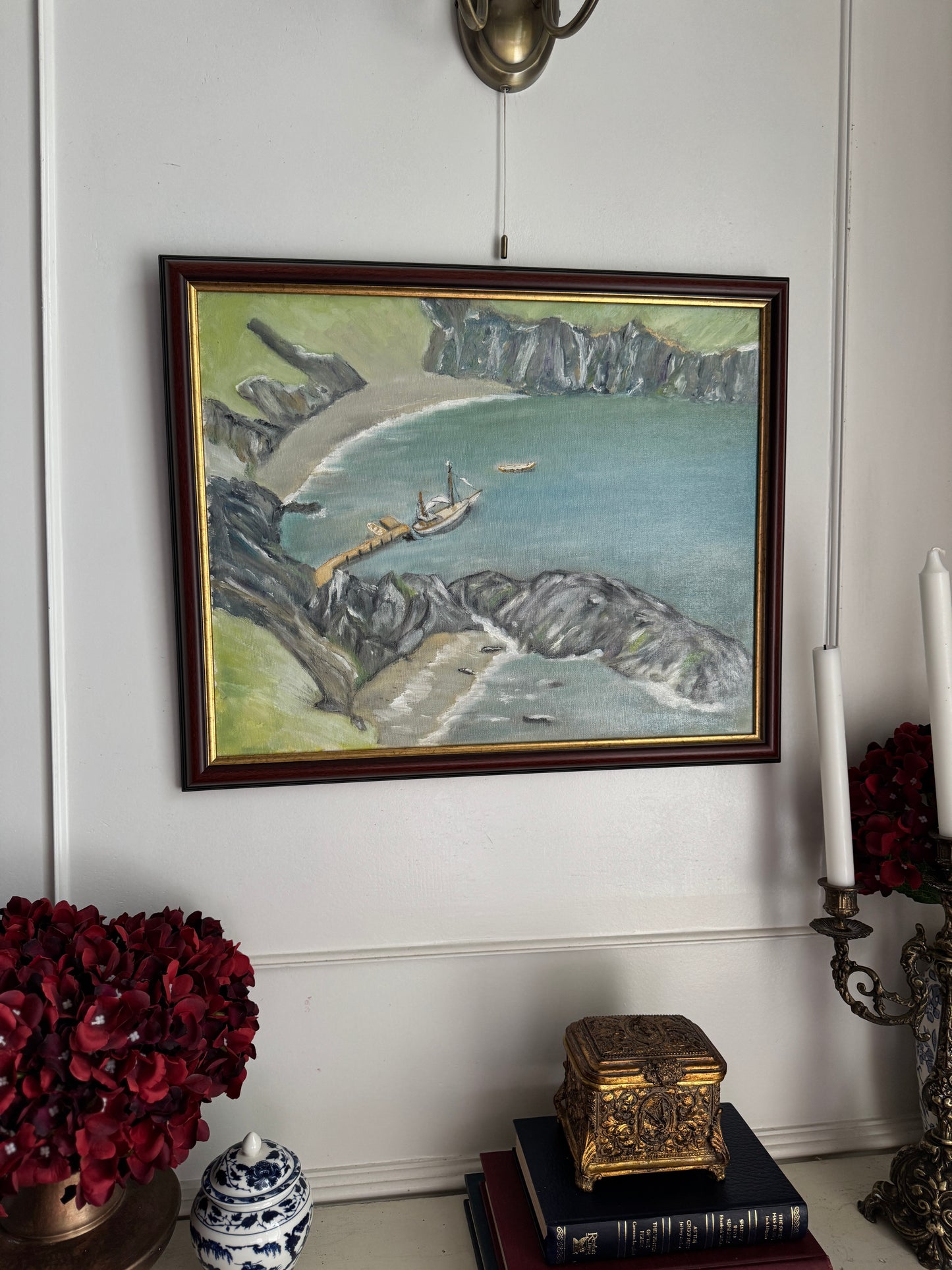 Tides of Azure Stone - Original Oil Painting by N.G. Reynolds