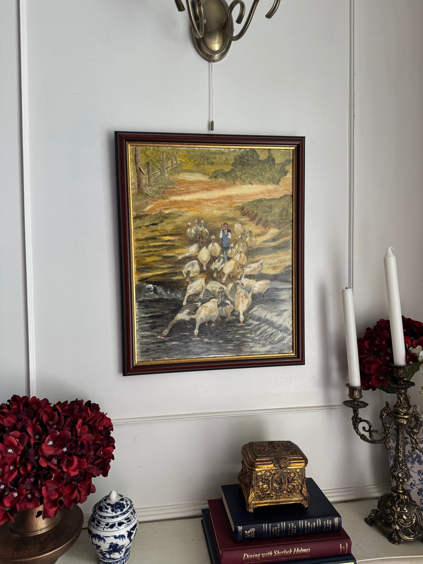 Sip of Serenity - Original Oil Painting by N.G. Reynolds