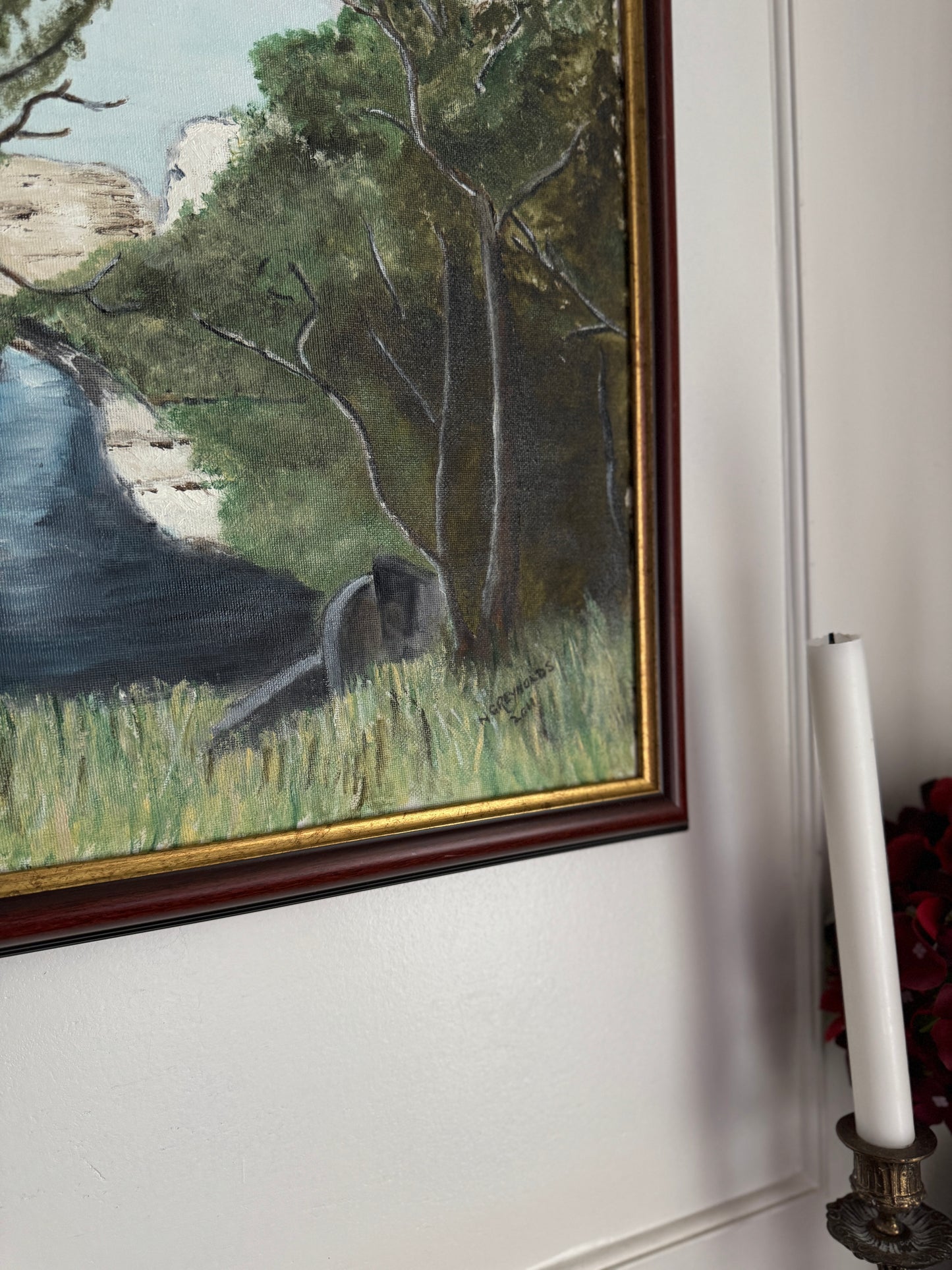 Midnight Crossing - Original Oil Painting by N.G. Reynolds