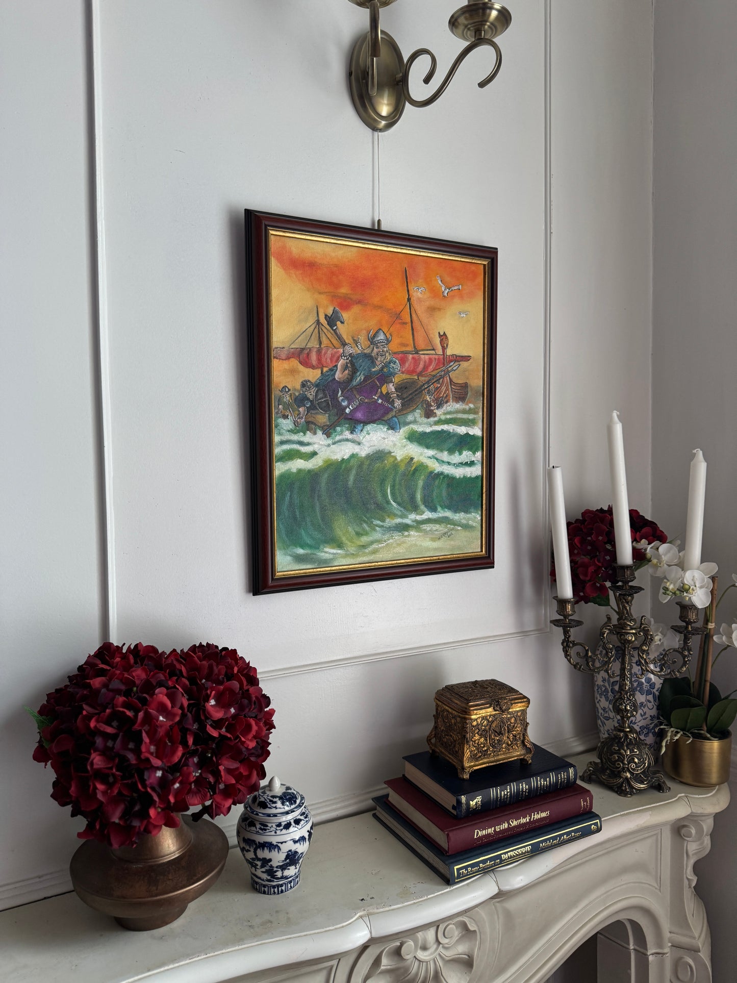 Storm Riders of the Sea - Original Oil Painting by N.G. Reynolds
