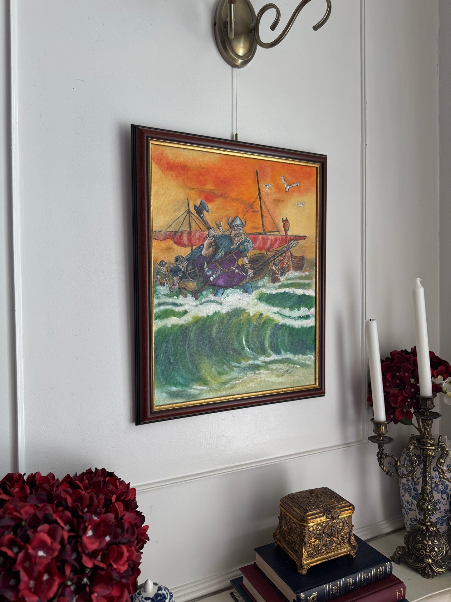 Storm Riders of the Sea - Original Oil Painting by N.G. Reynolds