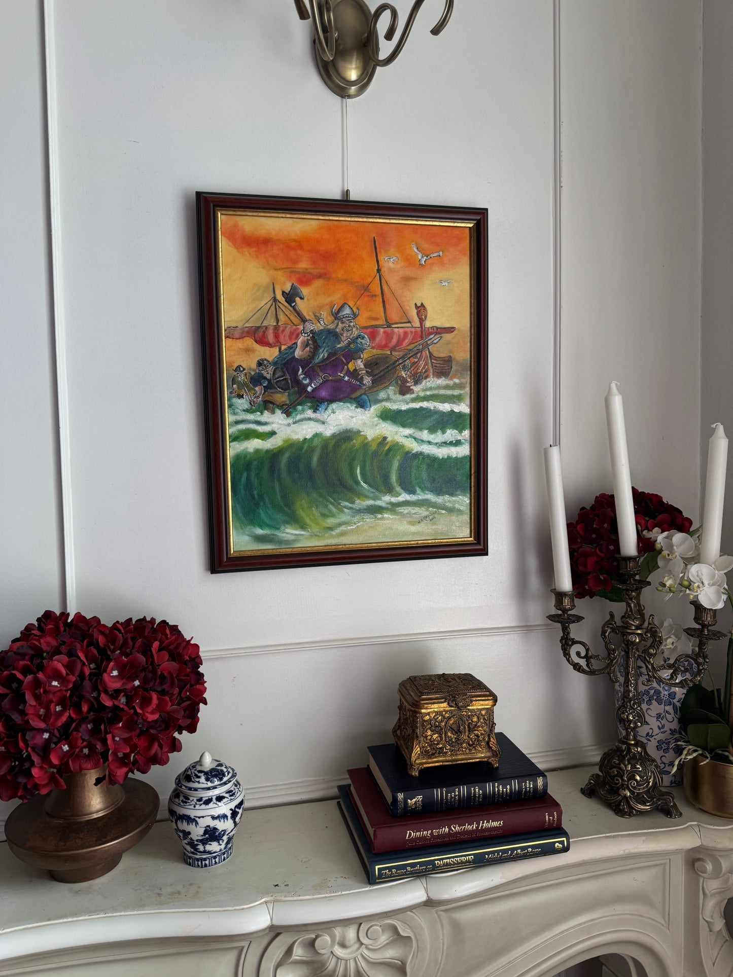 Storm Riders of the Sea - Original Oil Painting by N.G. Reynolds