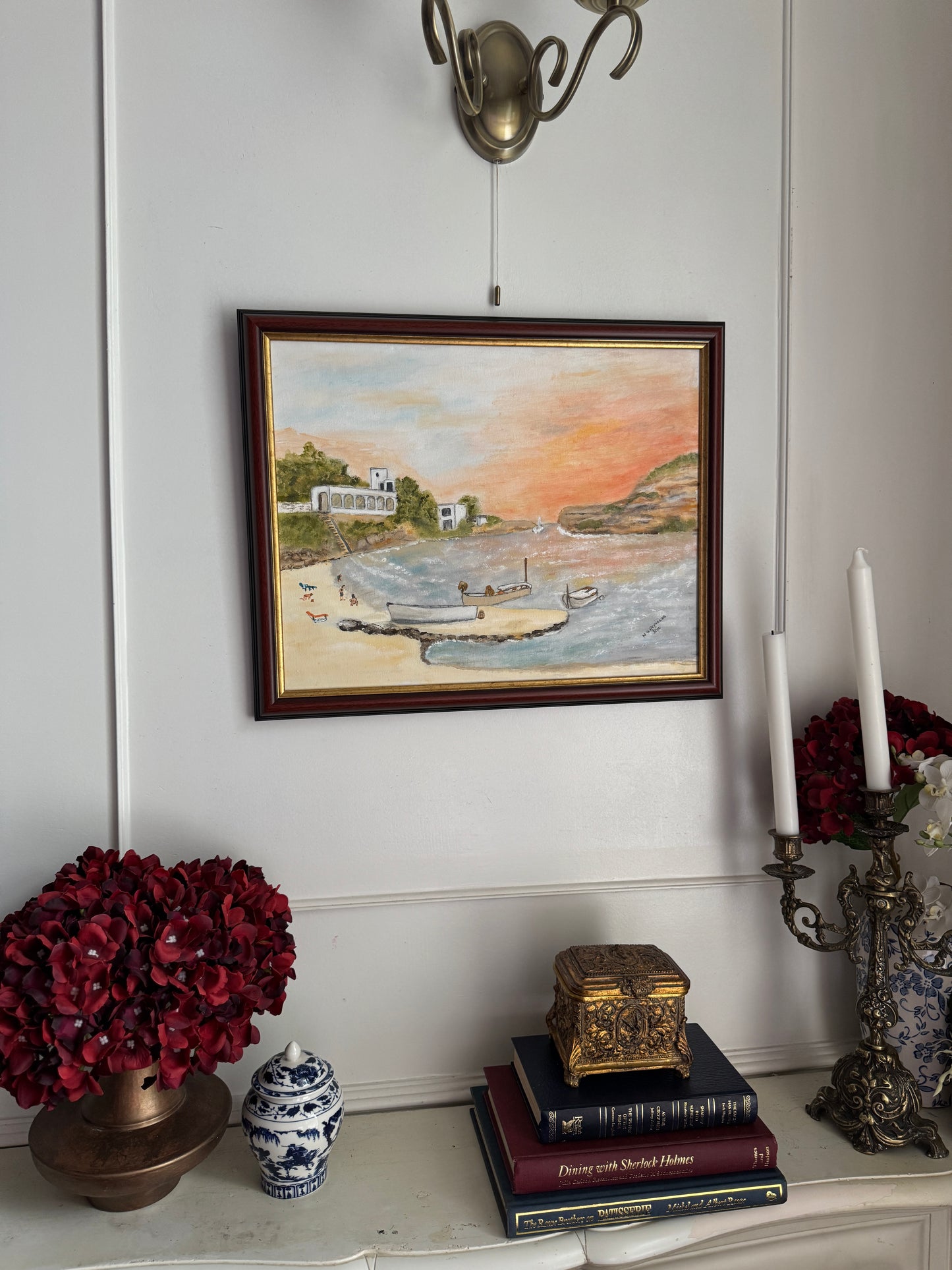 Sunset Palette Bay - Original Oil Painting by N.G. Reynolds