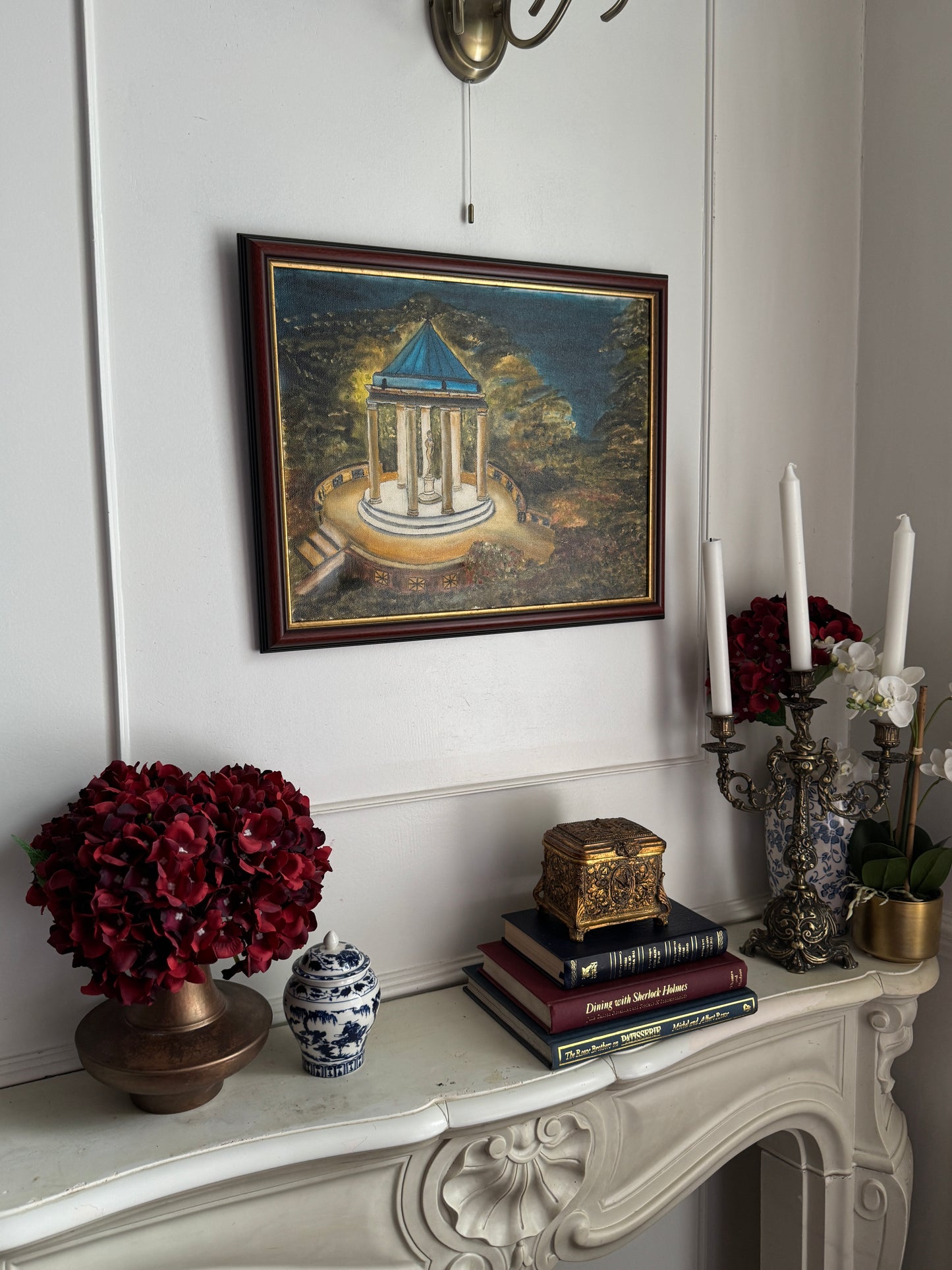 Hilltop Shadows and Light - Original Oil Painting by N.G. Reynolds