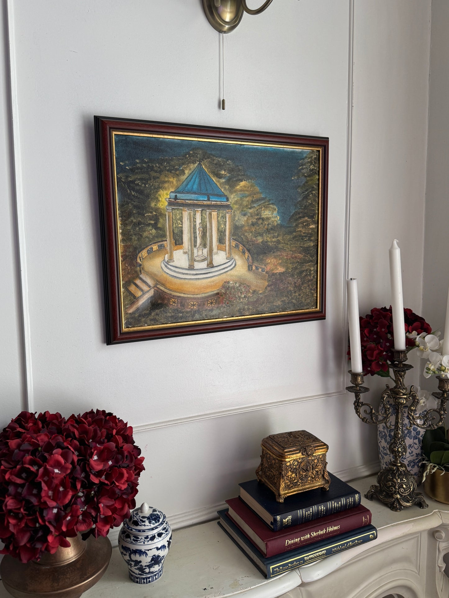 Hilltop Shadows and Light - Original Oil Painting by N.G. Reynolds