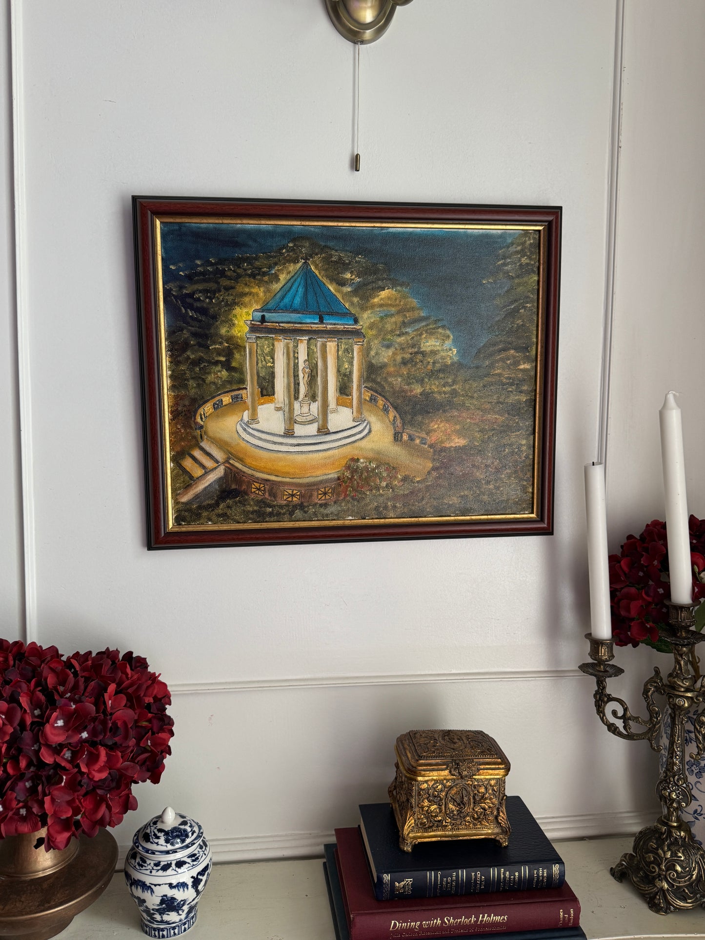 Hilltop Shadows and Light - Original Oil Painting by N.G. Reynolds