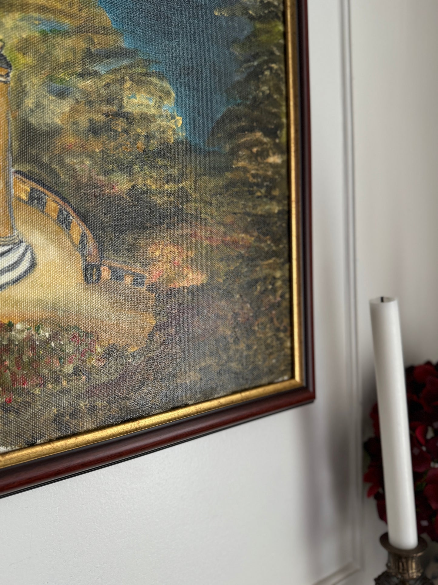 Hilltop Shadows and Light - Original Oil Painting by N.G. Reynolds