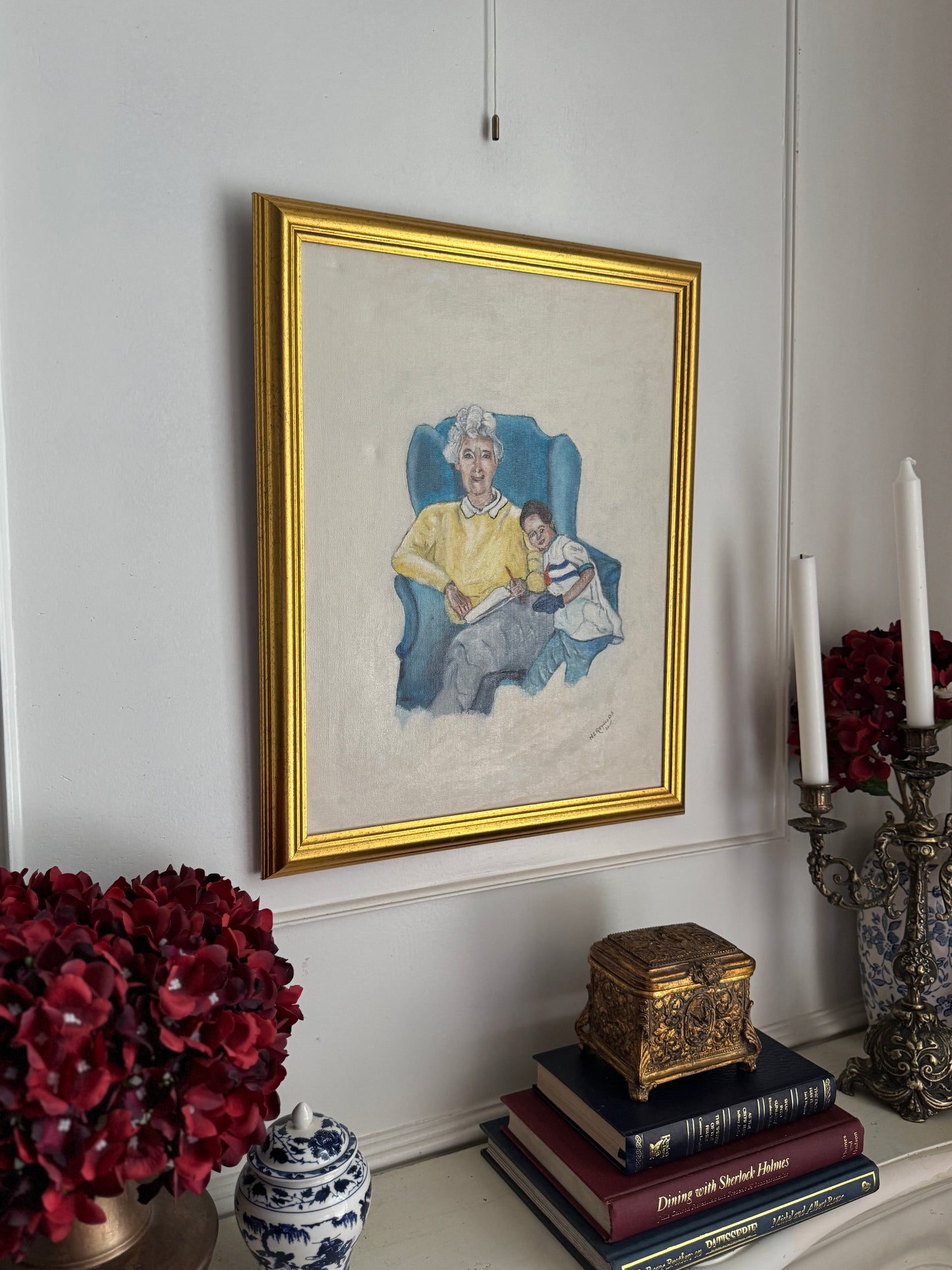 Love in Her Arms - Original Oil Painting by N.G. Reynolds