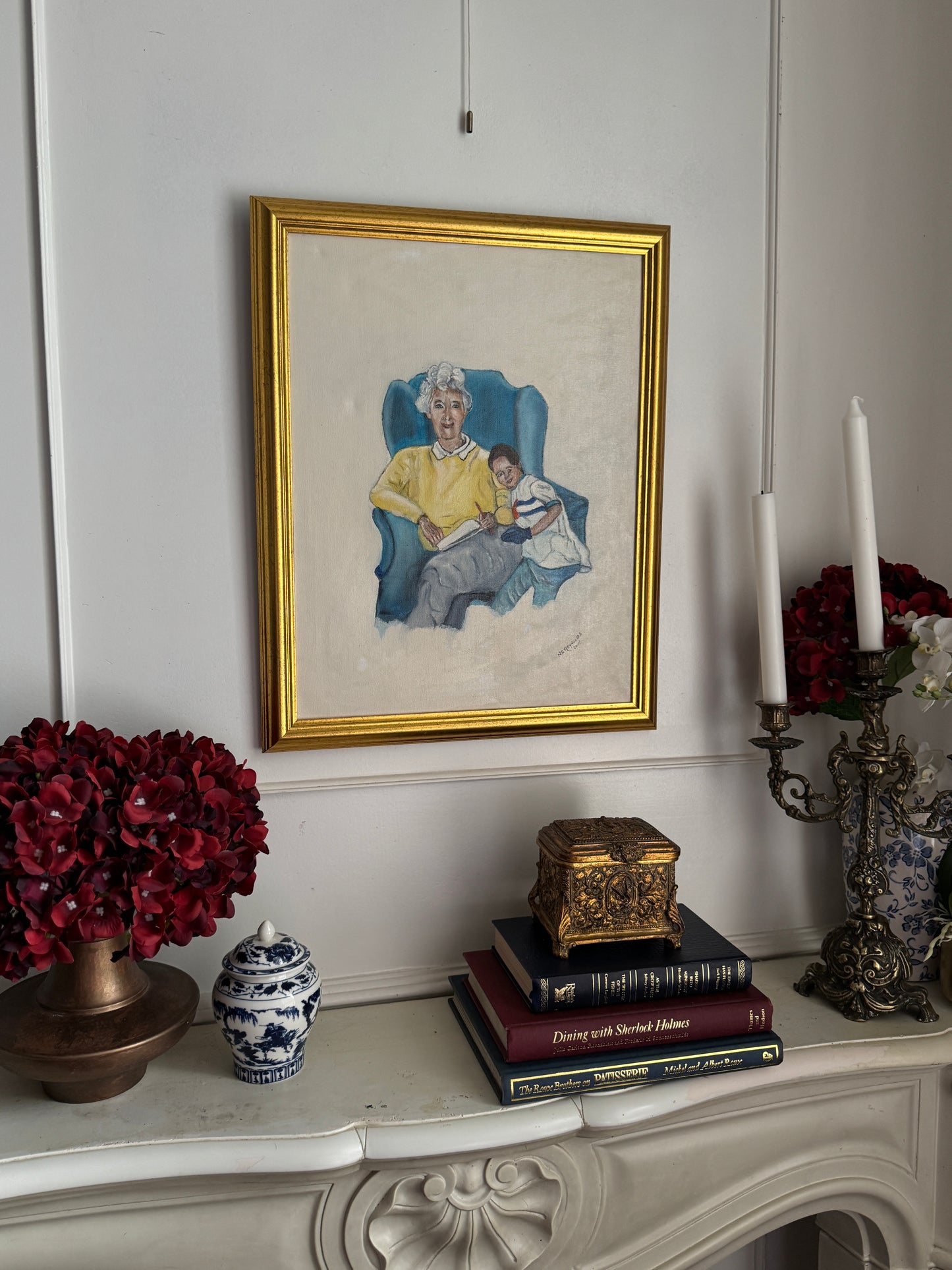 Love in Her Arms - Original Oil Painting by N.G. Reynolds