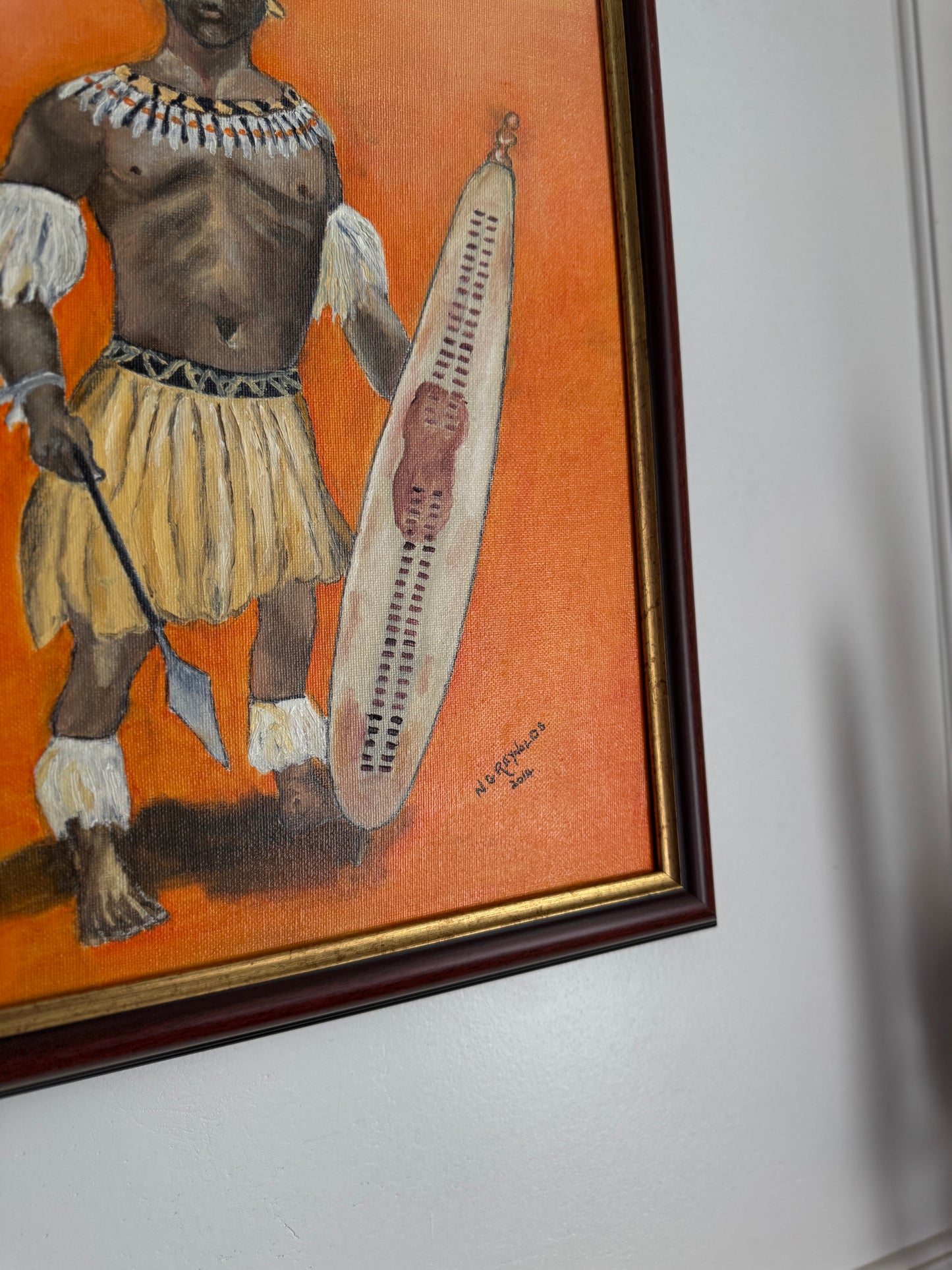 Tribal Surf Flow - Original Oil Painting by N.G. Reynolds