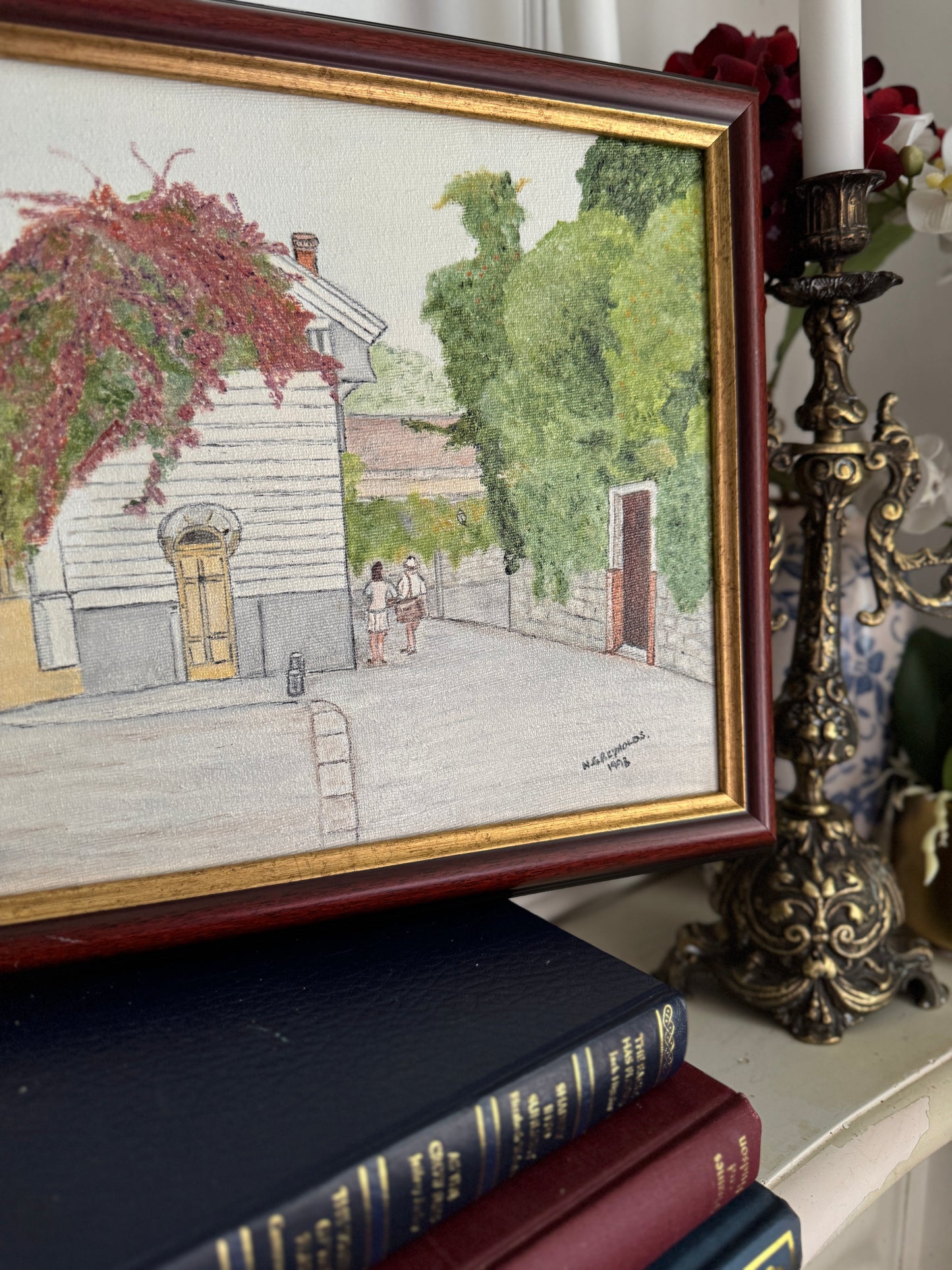 Twin Tales of Alcester - Original Oil Painting by N.G. Reynolds