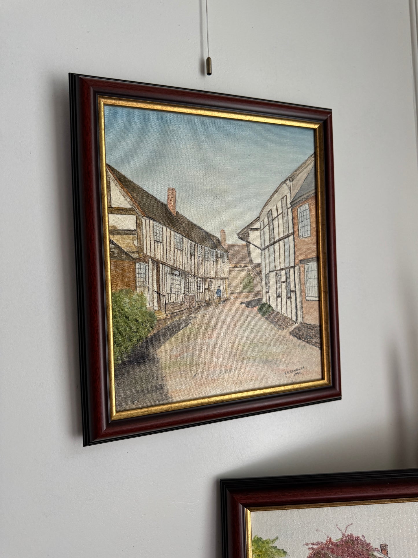 Twin Tales of Alcester - Original Oil Painting by N.G. Reynolds