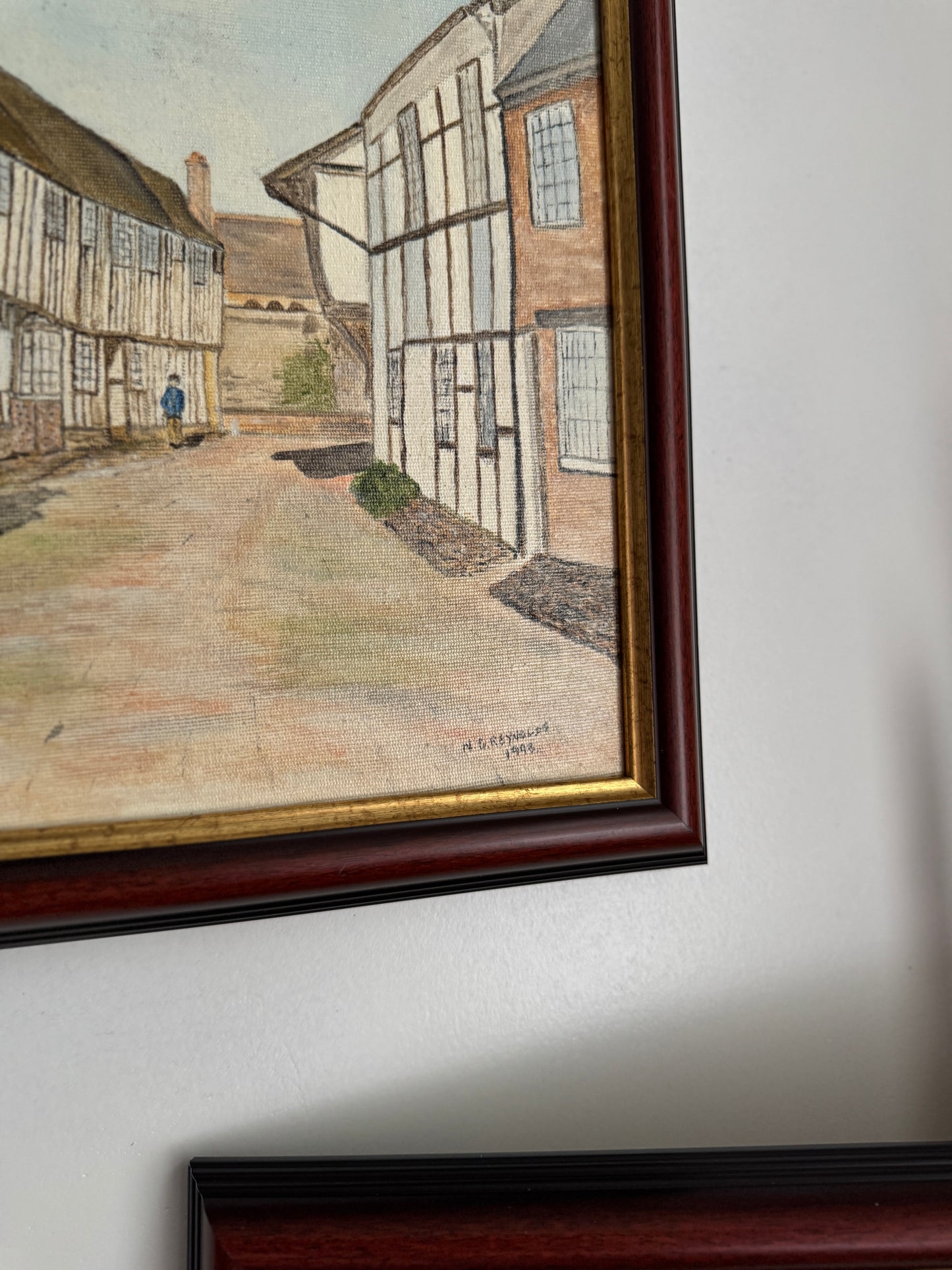 Twin Tales of Alcester - Original Oil Painting by N.G. Reynolds