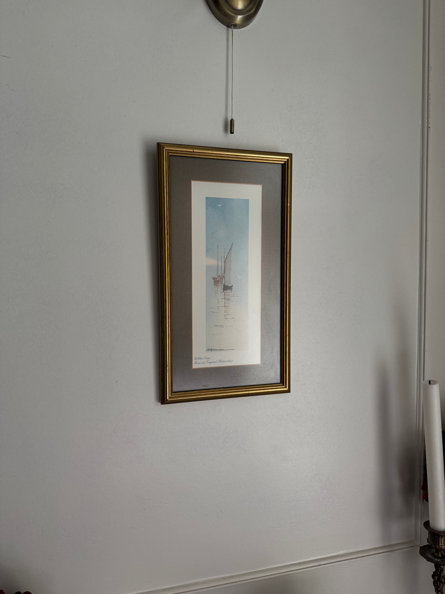 Signed Vintage Sails of Time Print
