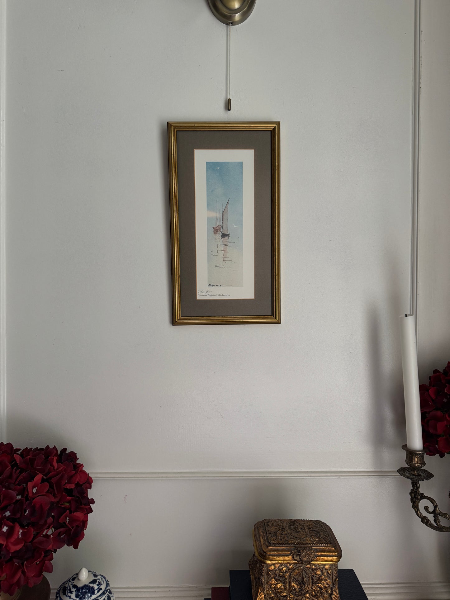 Signed Vintage Sails of Time Print