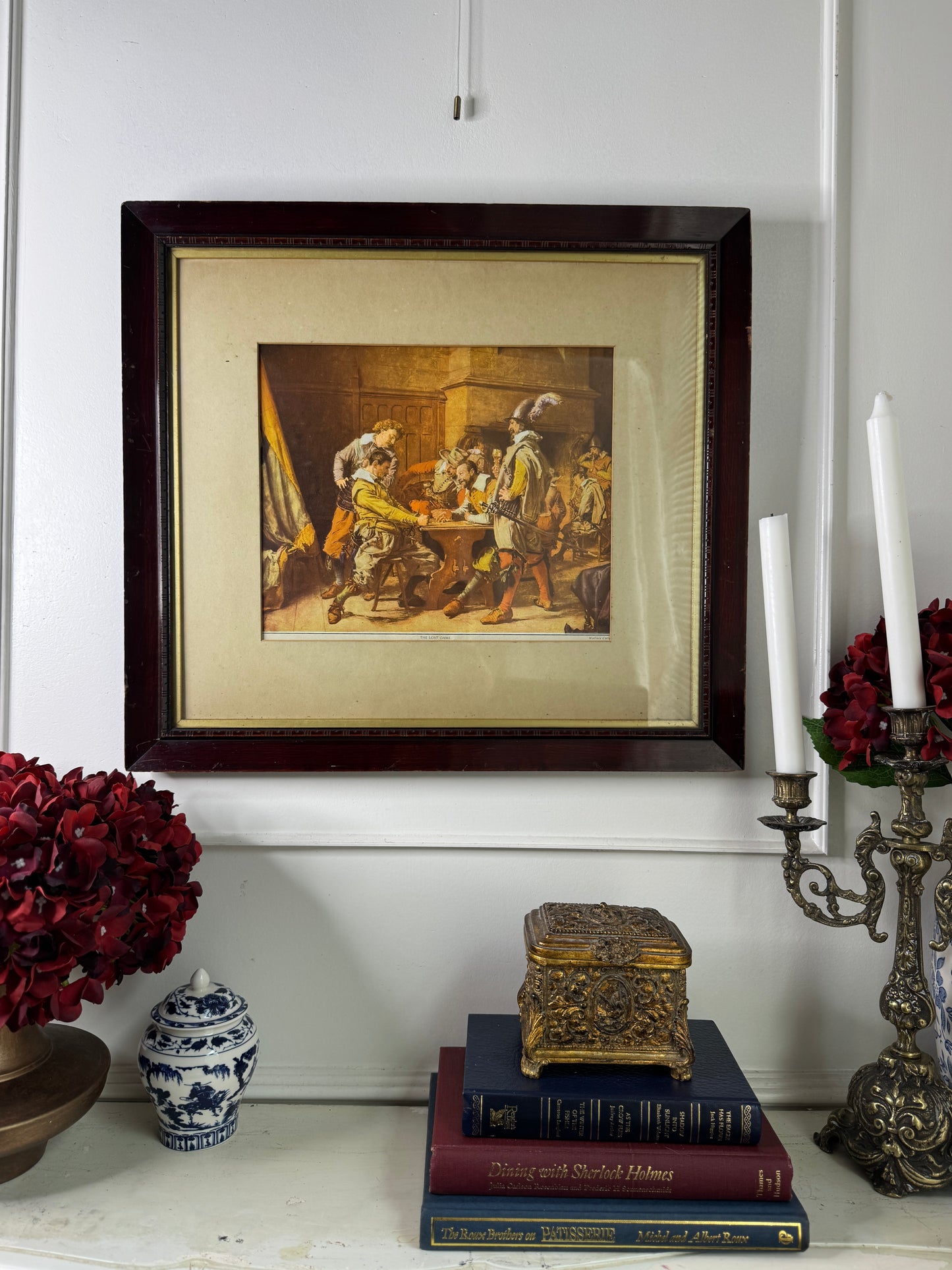 The Lost Game – Vintage Print in Unique Wooden Frame