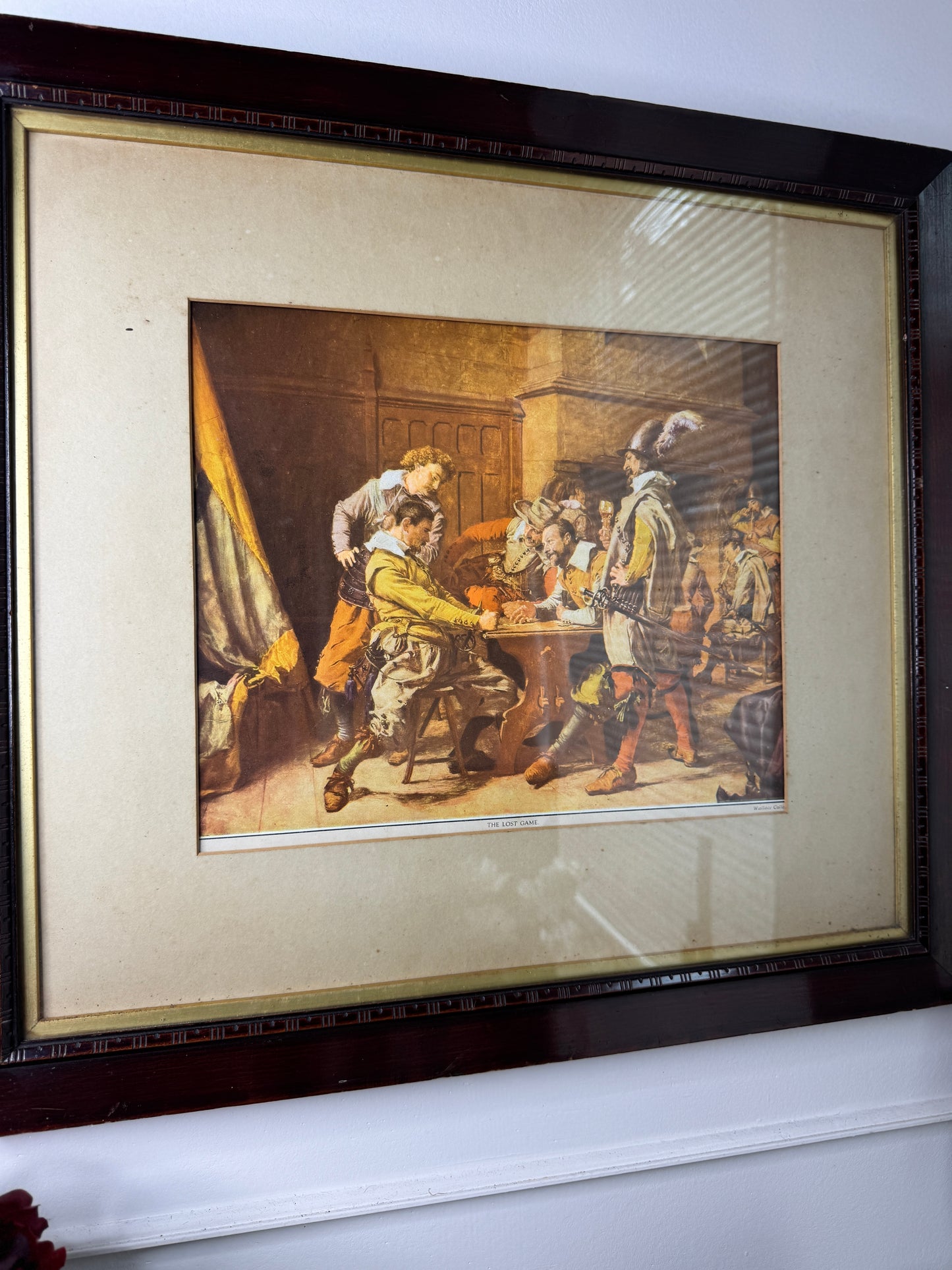 The Lost Game – Vintage Print in Unique Wooden Frame