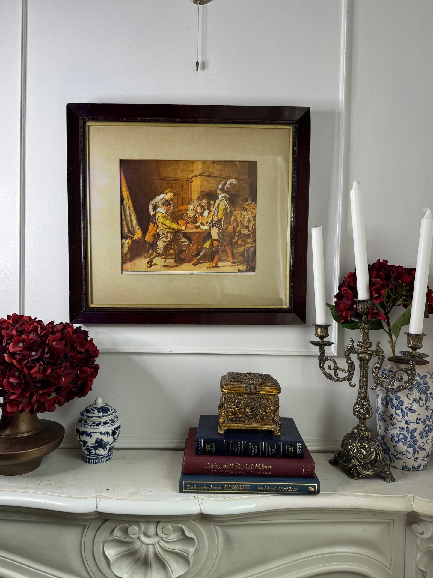 The Lost Game – Vintage Print in Unique Wooden Frame